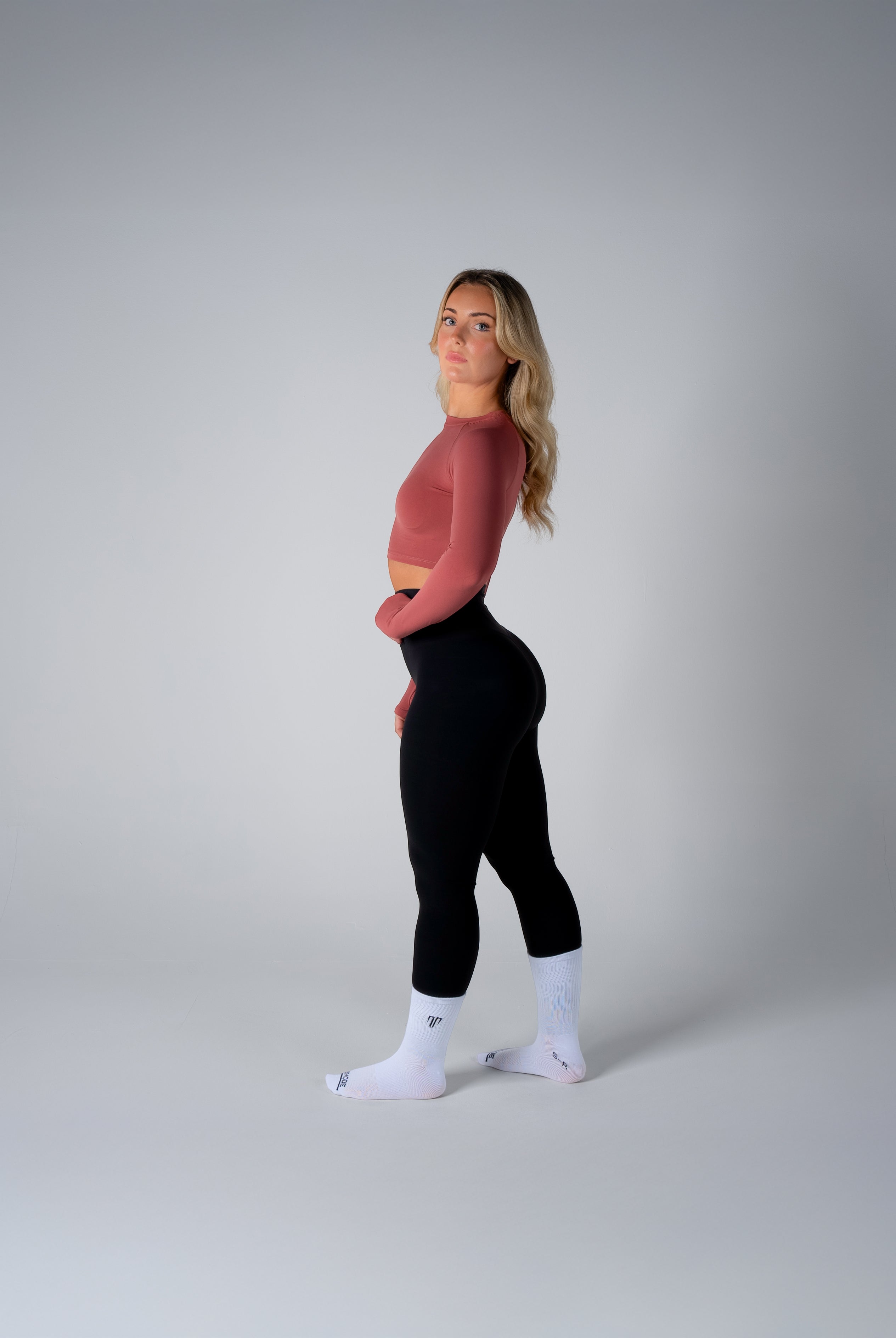 Tri-Active Crop Long Sleeve - Redwood - XS - TRIMODE