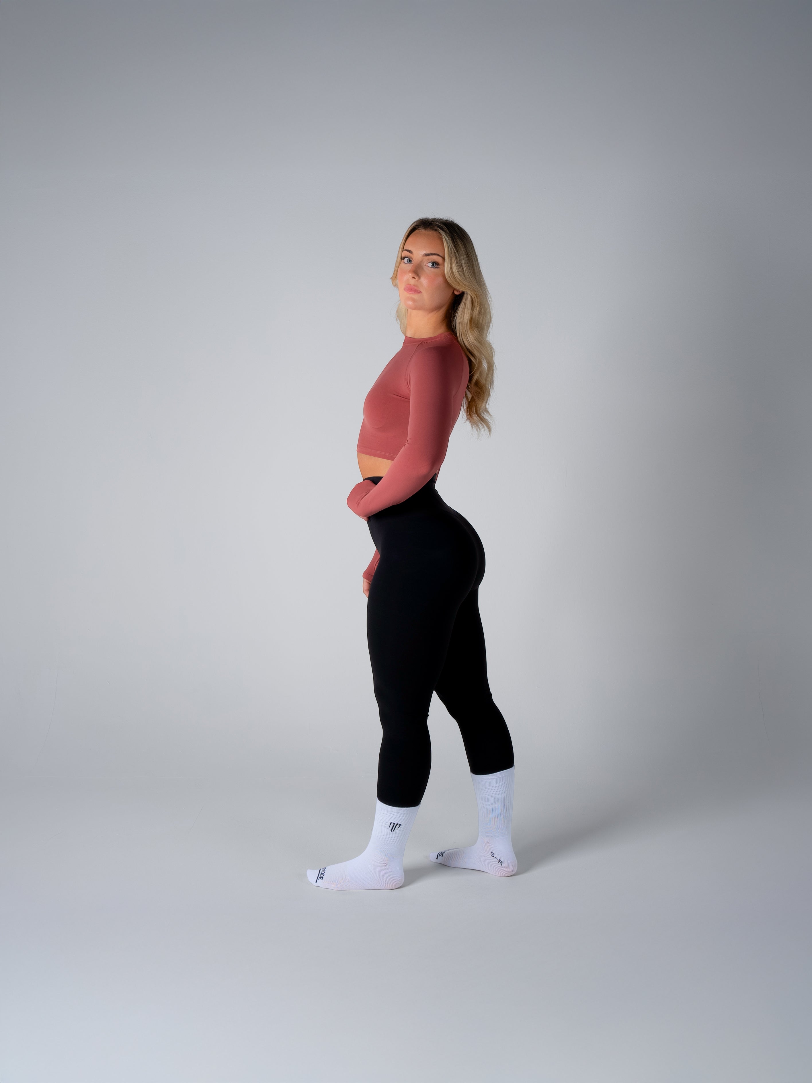 Tri-Active Crop Long Sleeve - Redwood - XS - TRIMODE