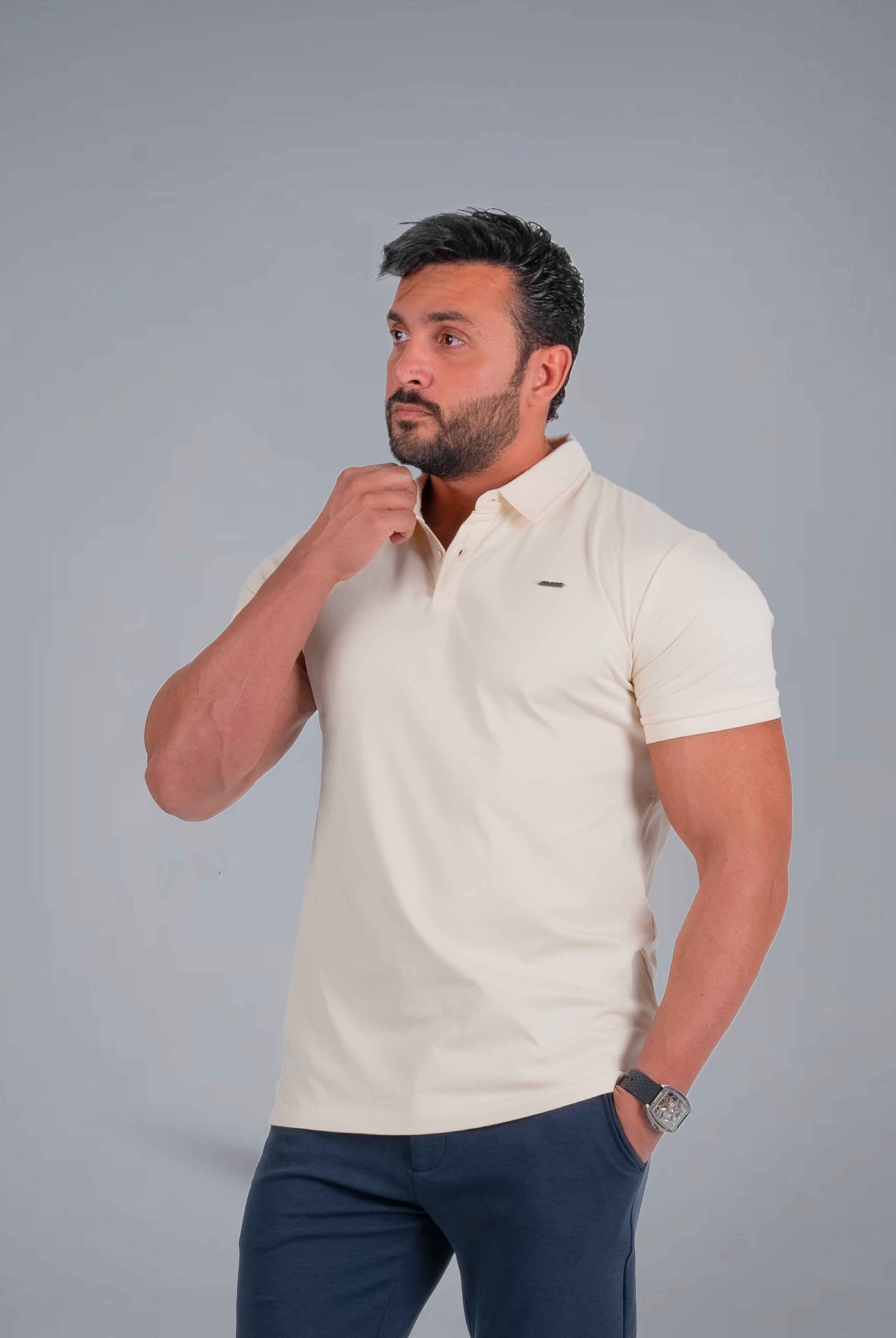 Tri-Ice Polo - Soft Beige - S - TRIMODE
