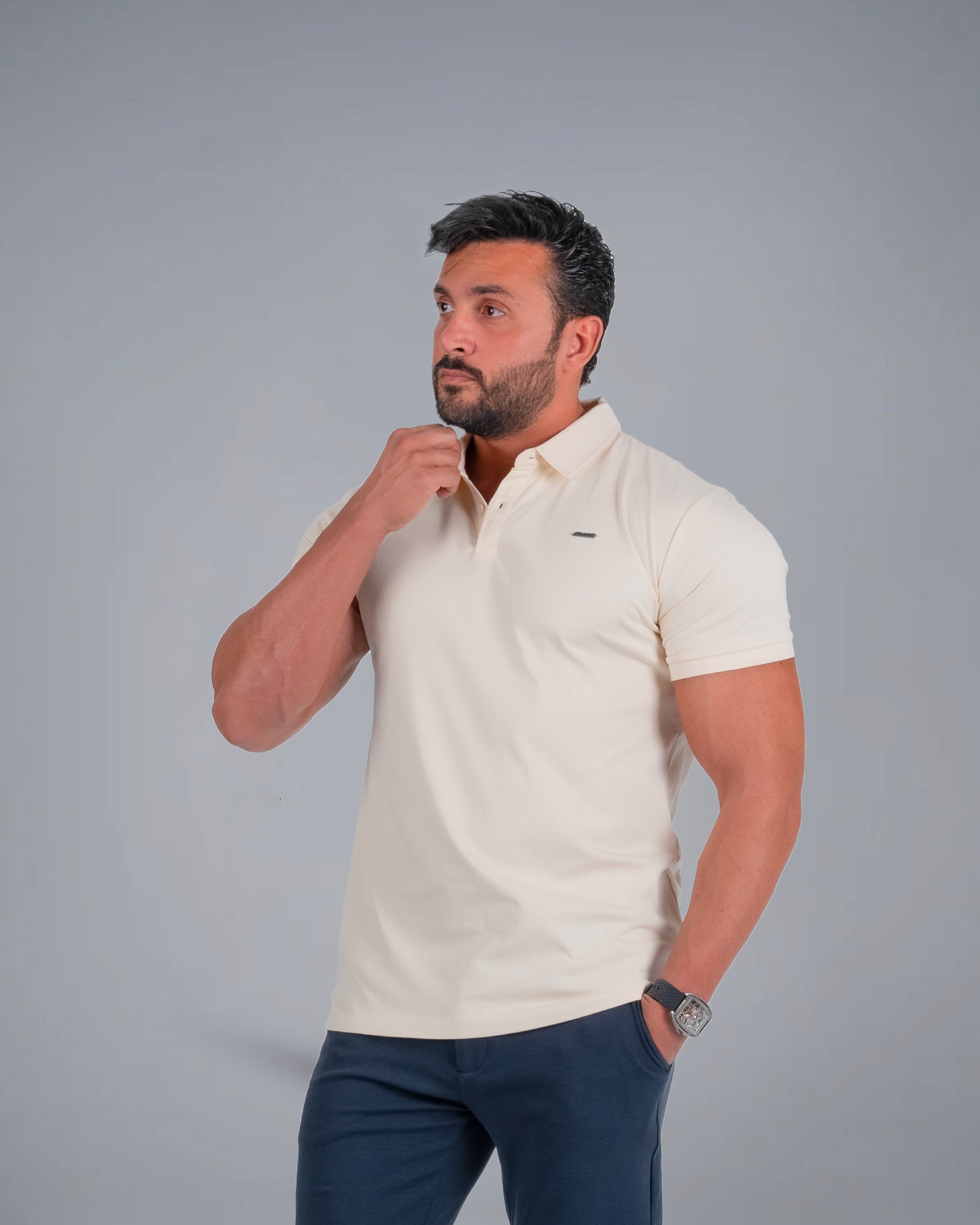 Tri-Ice Polo - Soft Beige - S - TRIMODE