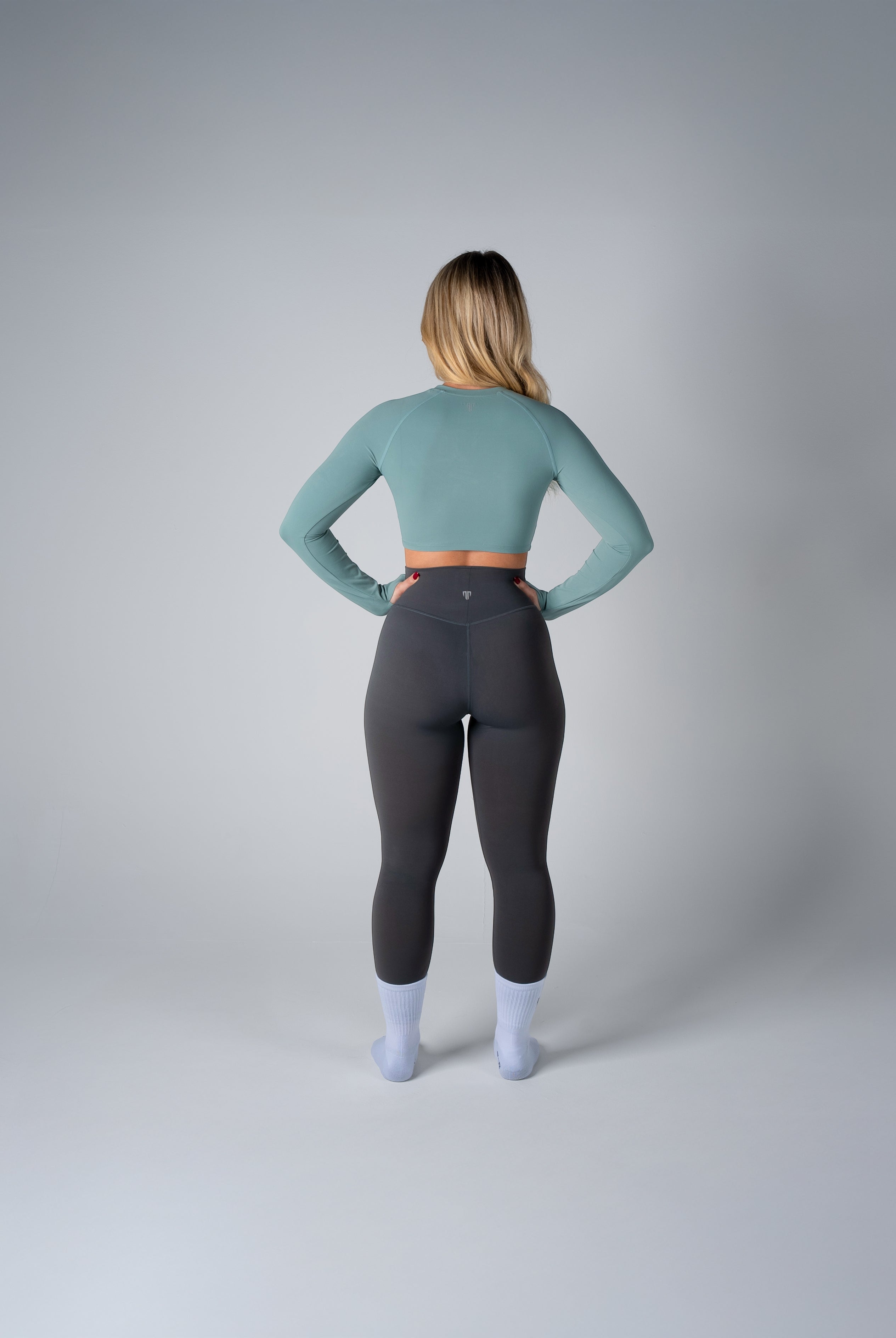 Tri-Active Crop Long Sleeve - Aquamist - XS - TRIMODE