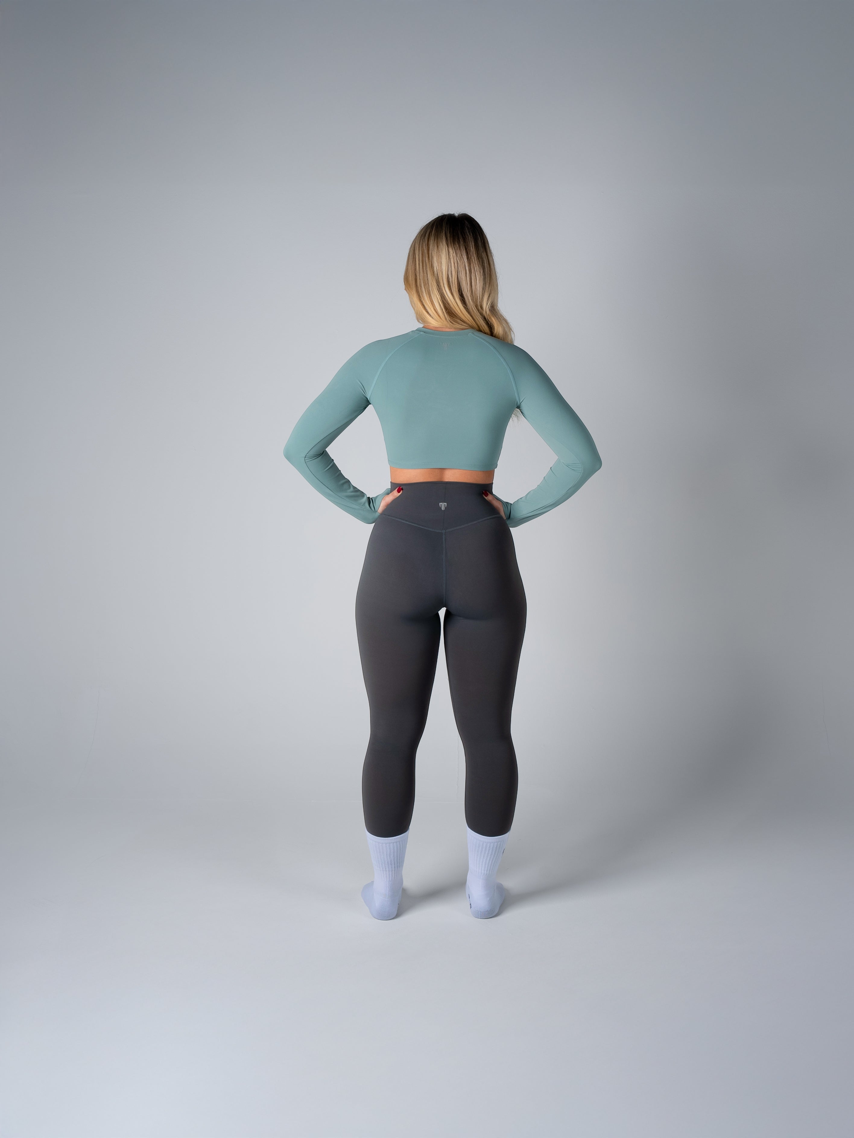 Tri-Active Crop Long Sleeve - Aquamist - XS - TRIMODE