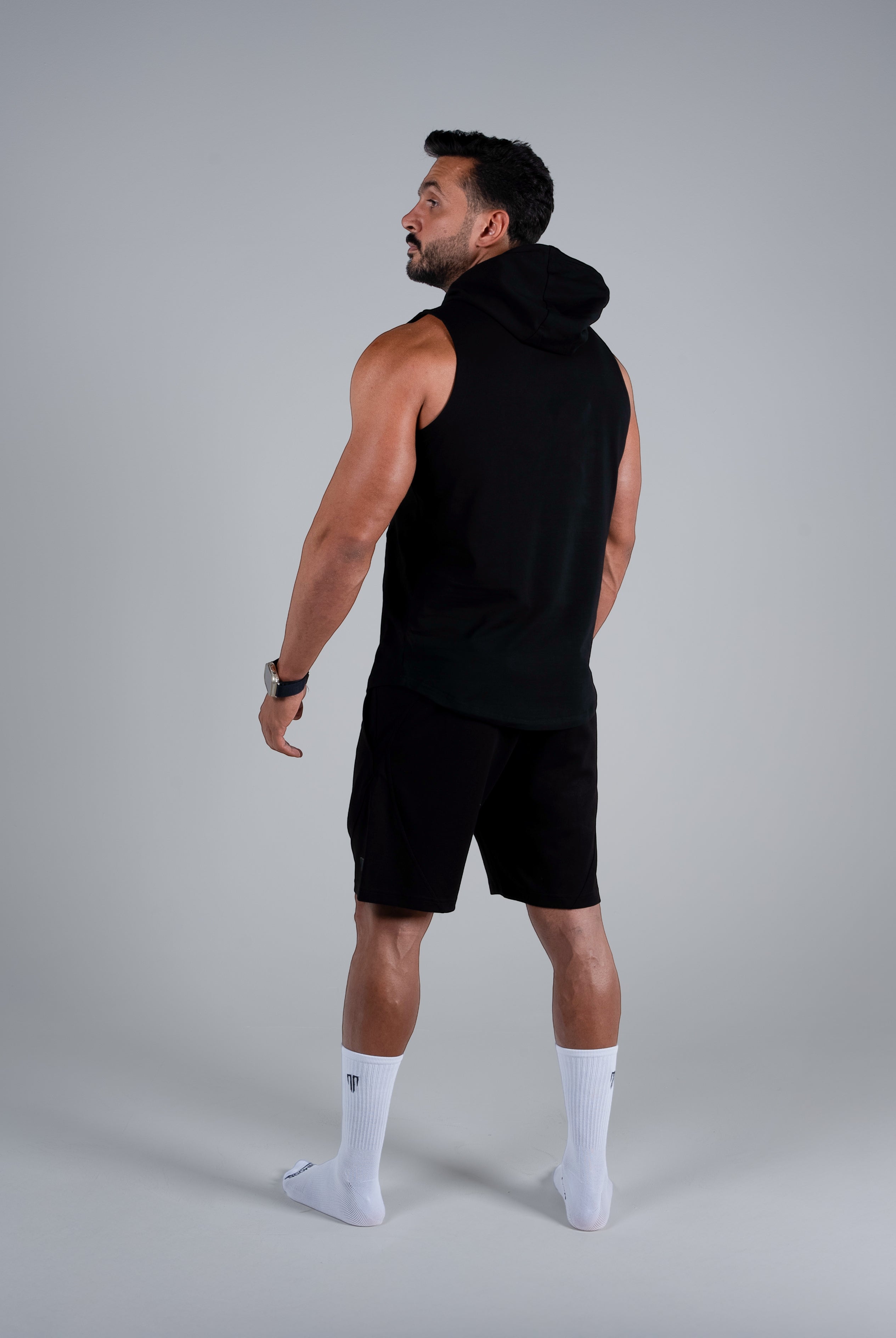 Tri-Flex Hood Tank - Black - S - TRIMODE