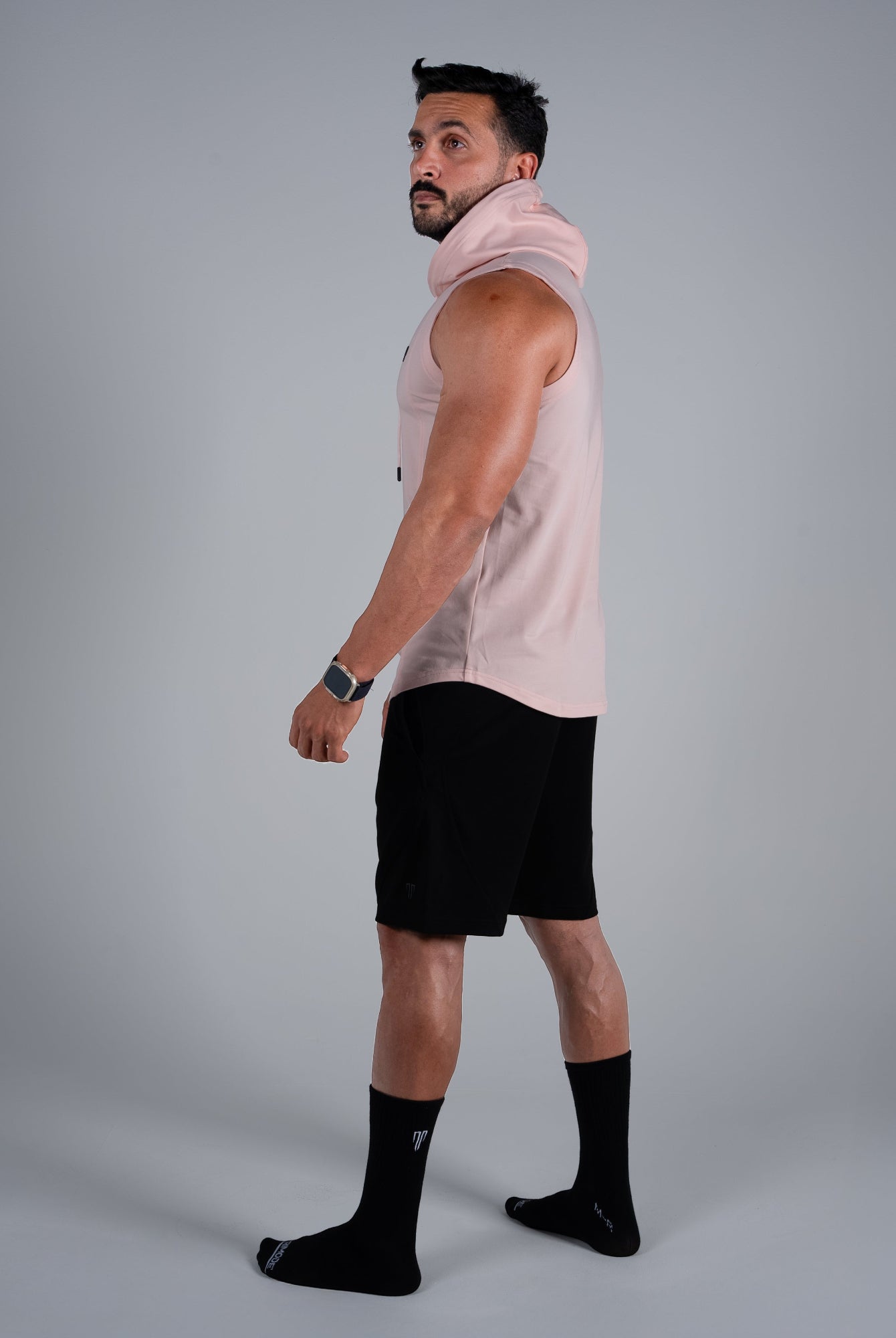 Tri-Flex Hood Tank - Sunset Pink - S - TRIMODE