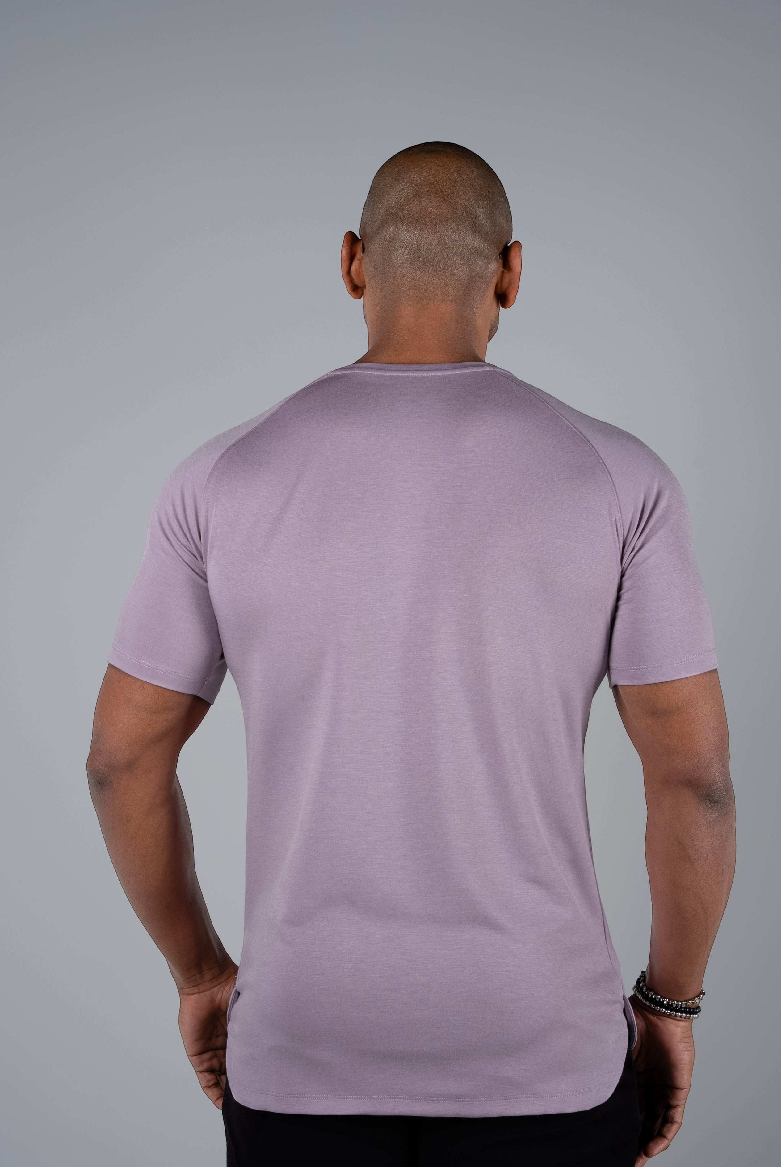Tri-Motion Curved T-Shirt - Purple Mist - S - TRIMODE