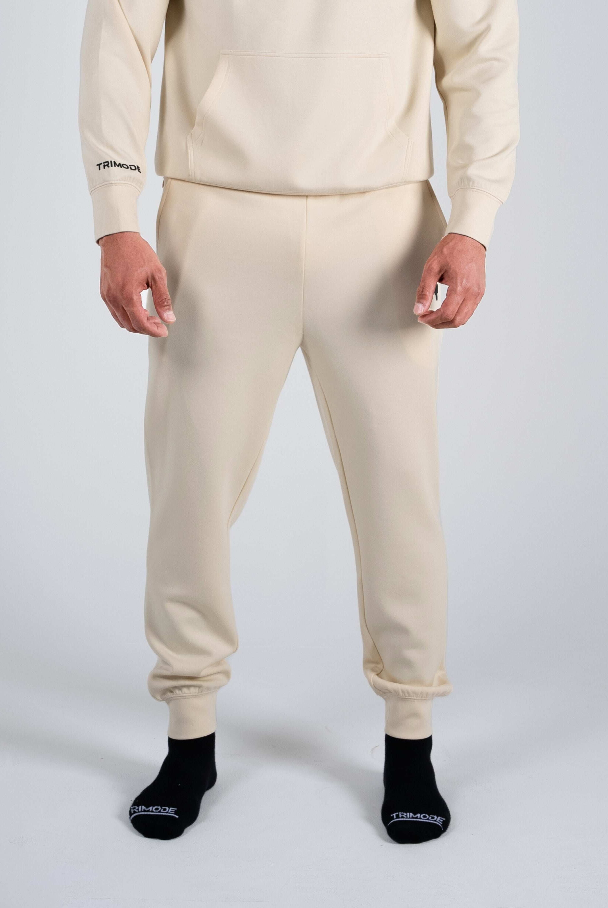 Tri-Motion Sweatpant - Cream - S - TRIMODE