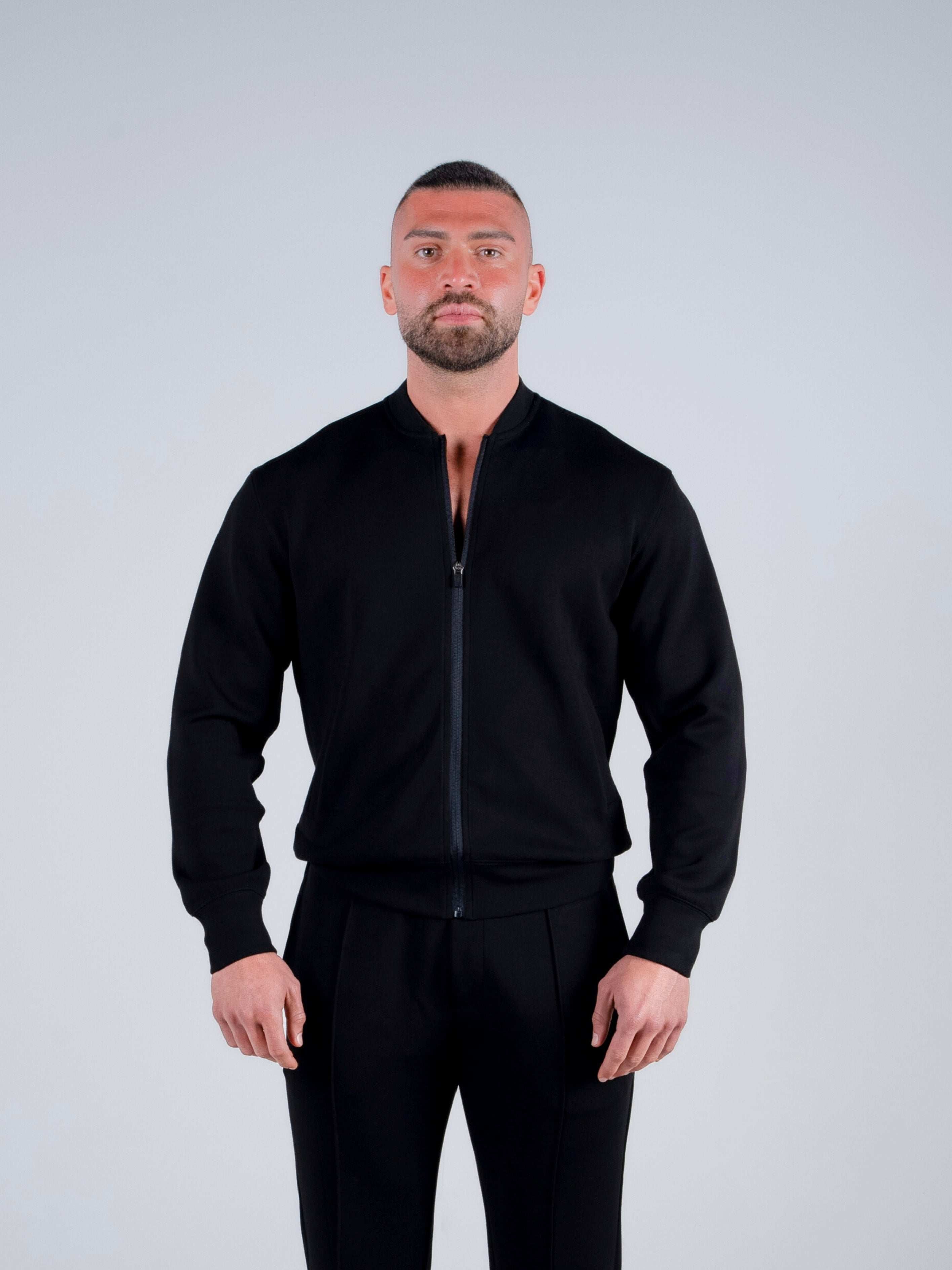 Tri-Motion Bomber Jacket- Black - S - TRIMODE