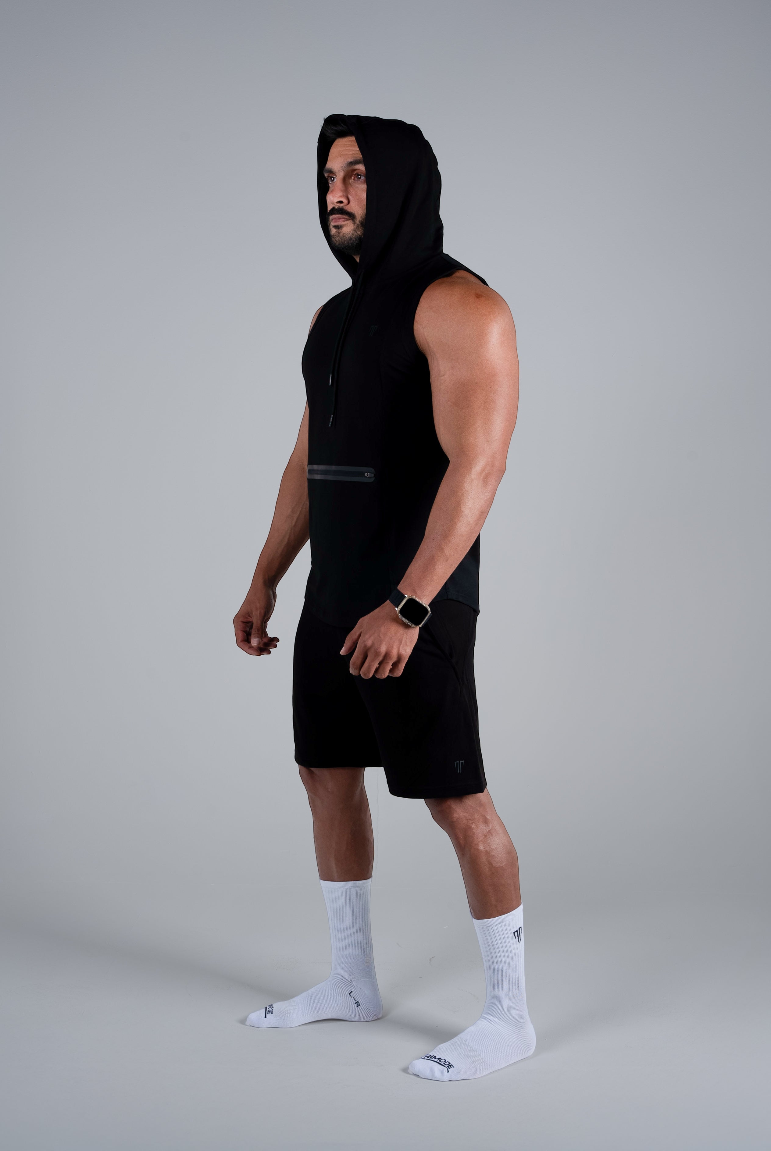 Tri-Flex Hood Tank - Black - S - TRIMODE
