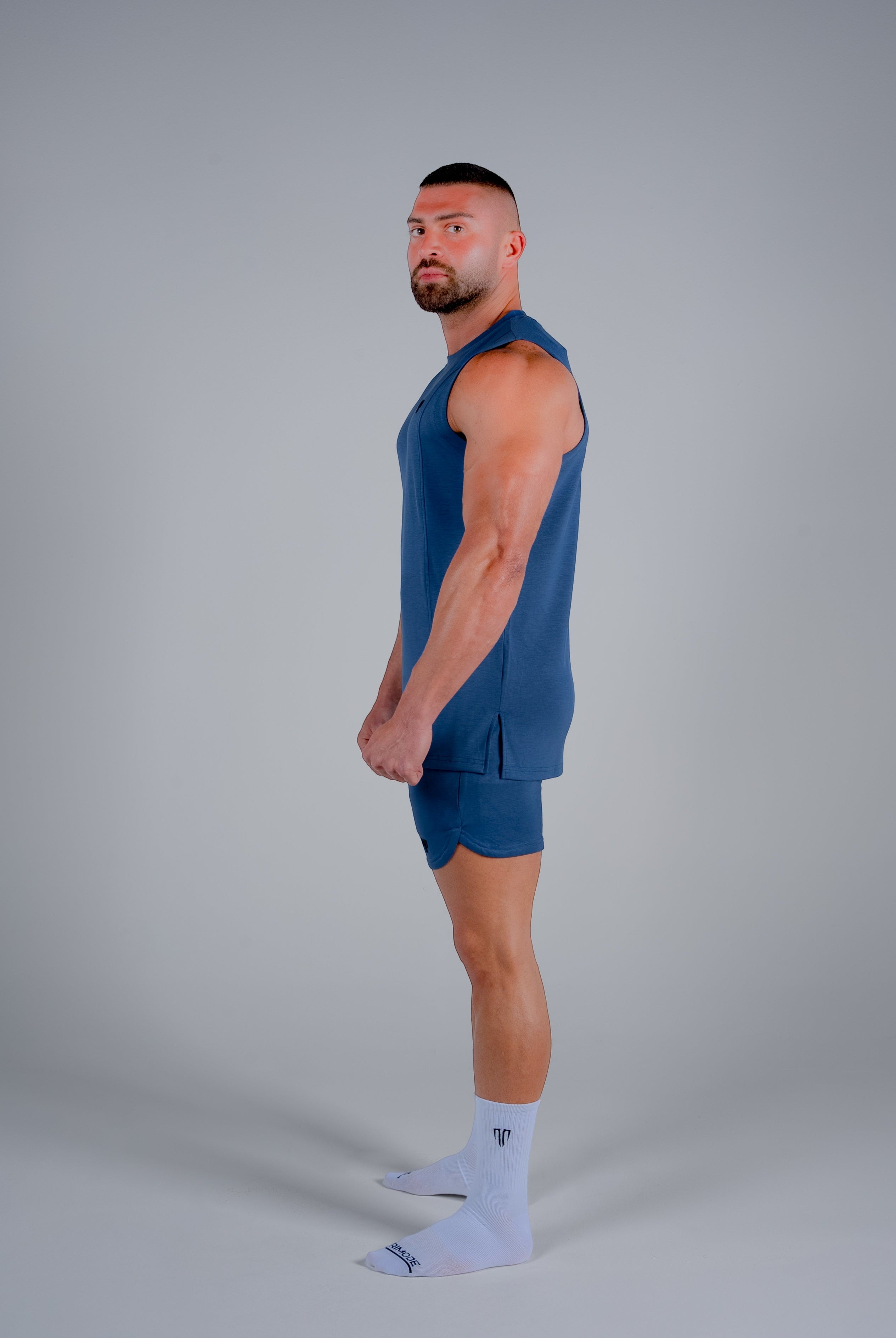 Tri-Motion Tank - Denim Blue - S - TRIMODE