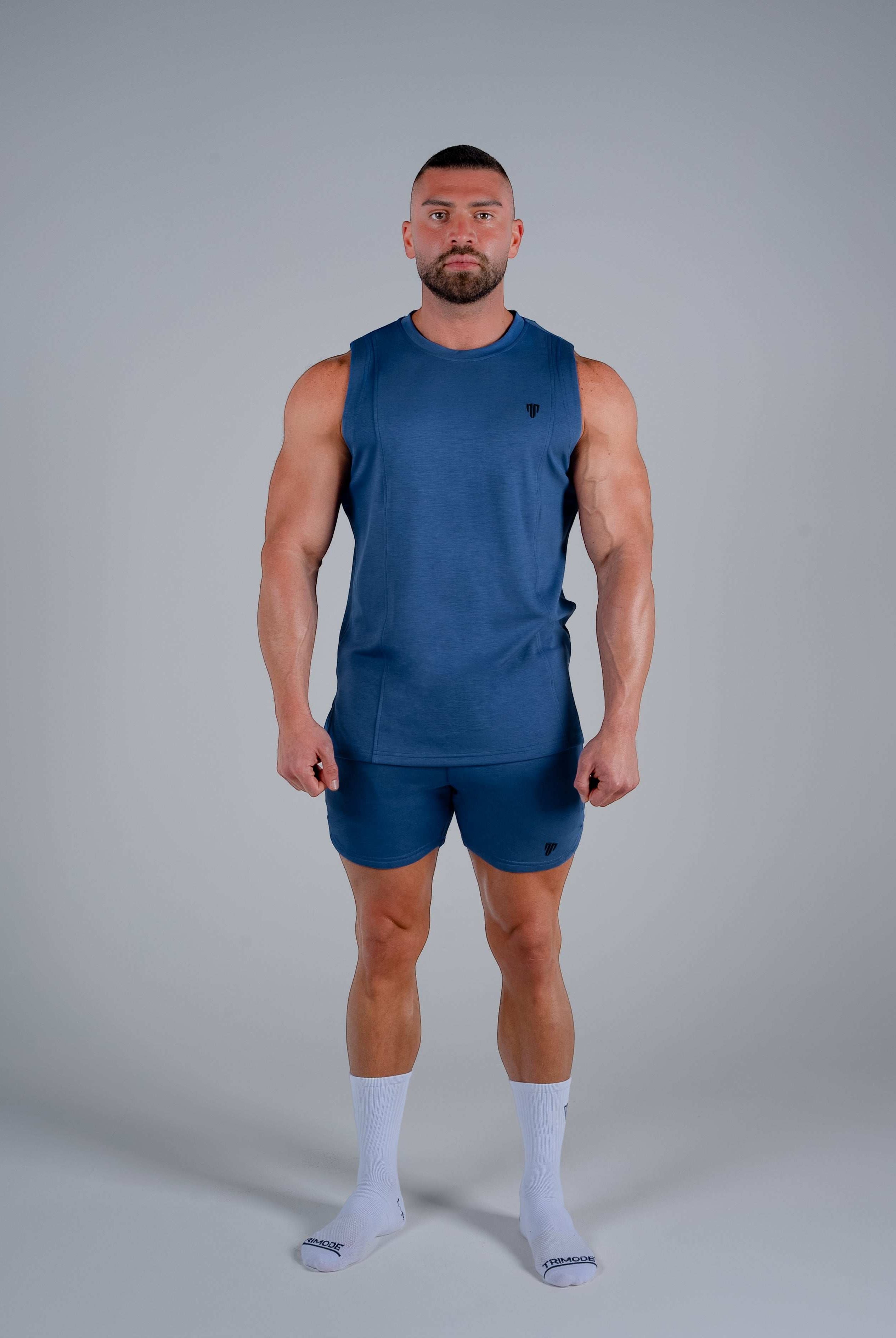 Tri-Motion Tank - Denim Blue - S - TRIMODE