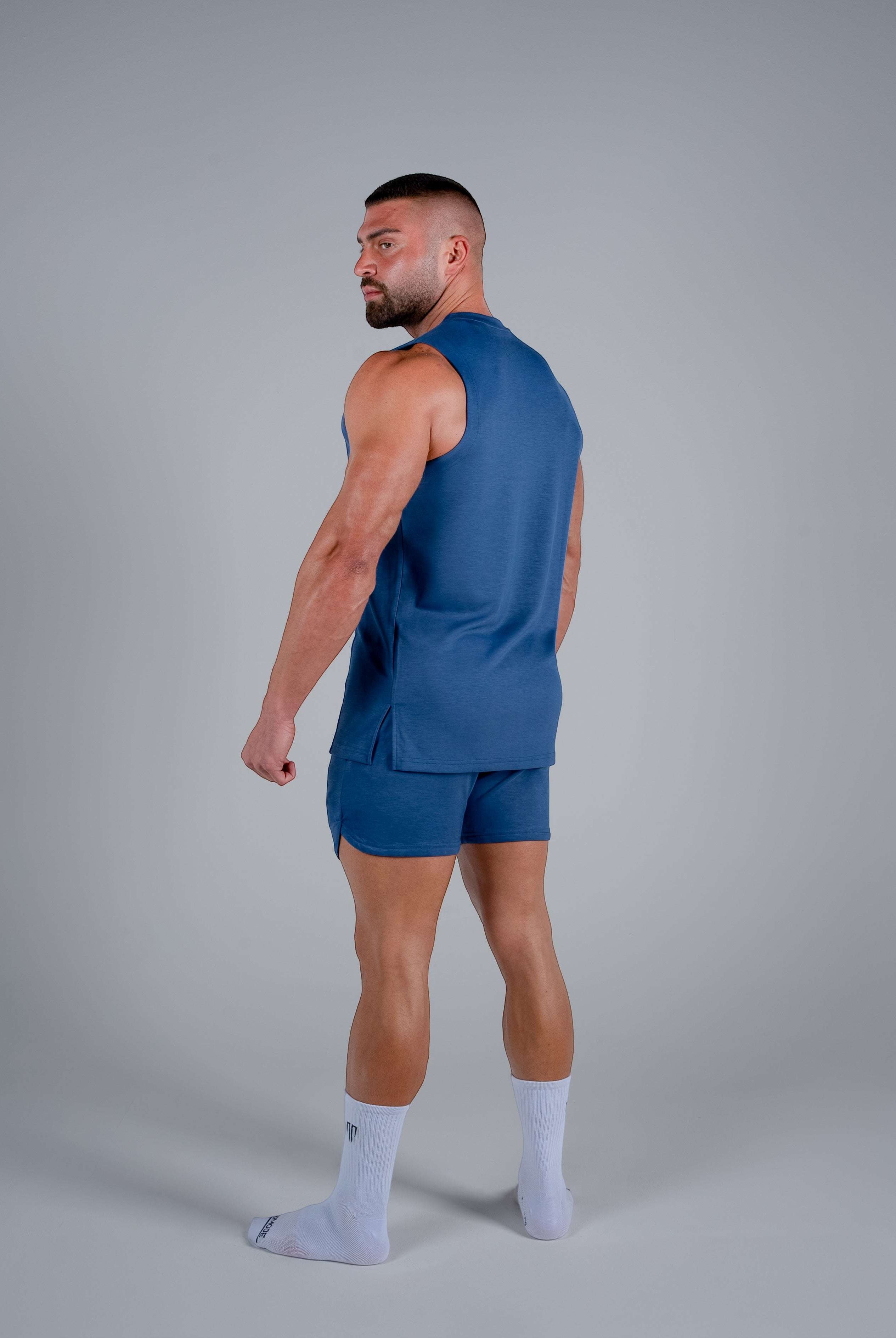 Tri-Motion Tank - Denim Blue - S - TRIMODE