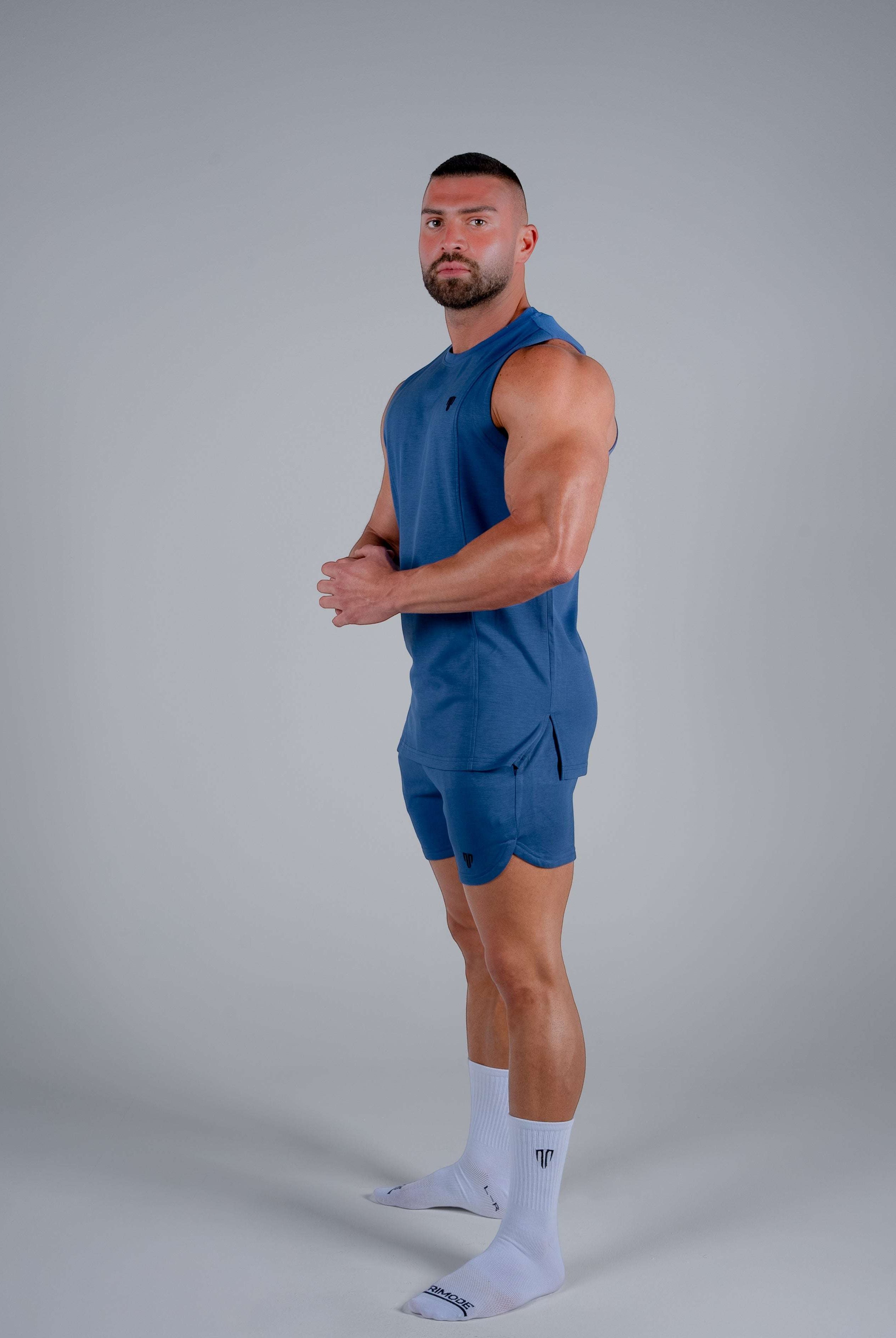 Tri-Motion Tank - Denim Blue - S - TRIMODE