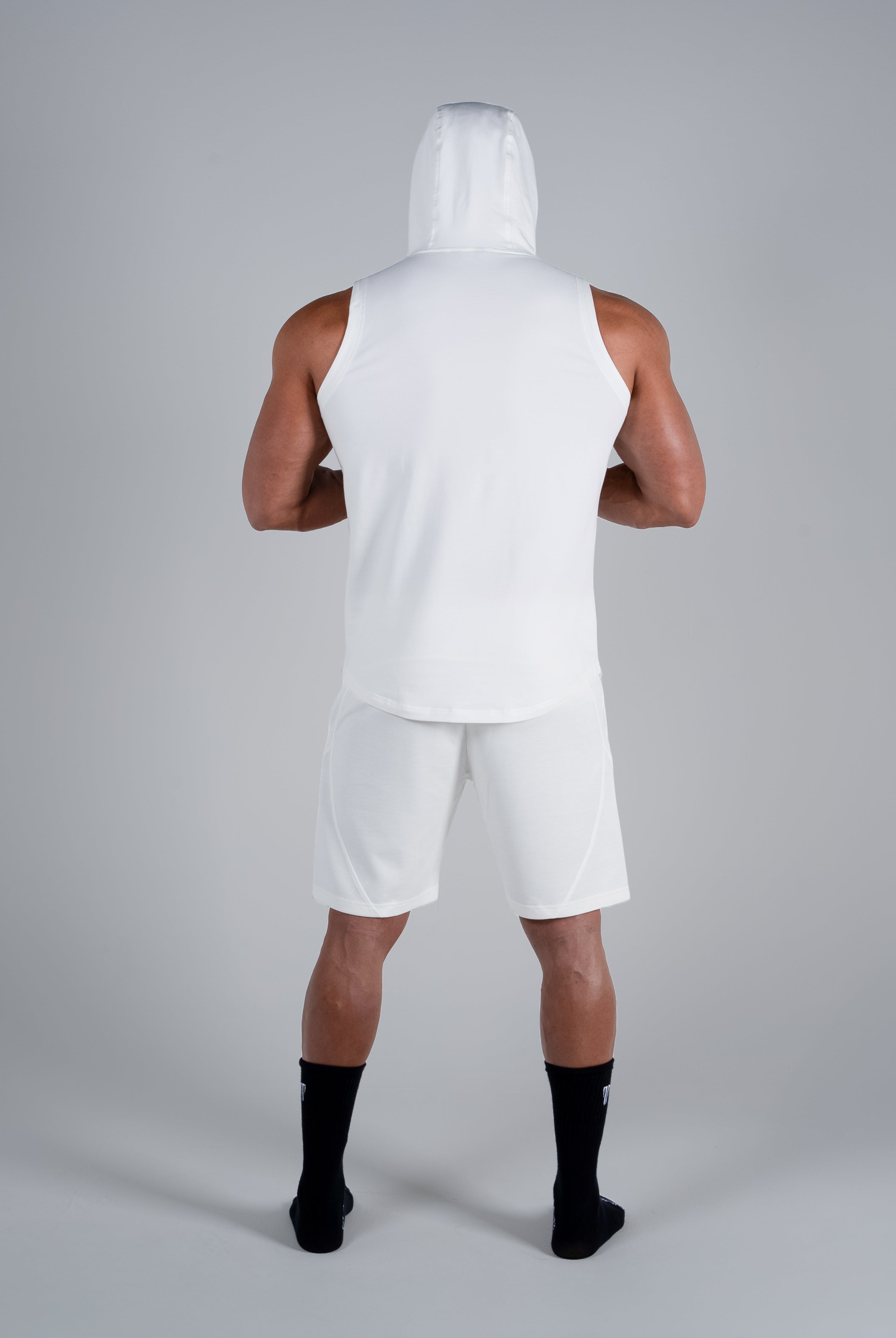 Tri-Flex Hood Tank - White - S - TRIMODE