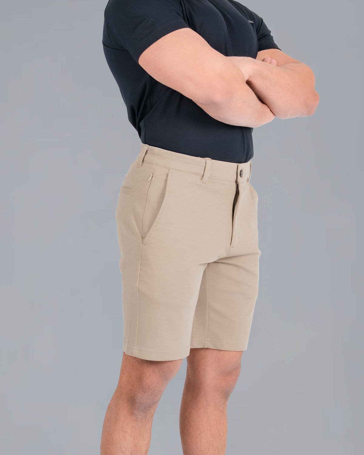 Tri-Lux Zipper Shorts - Desert Sand - S - TRIMODE