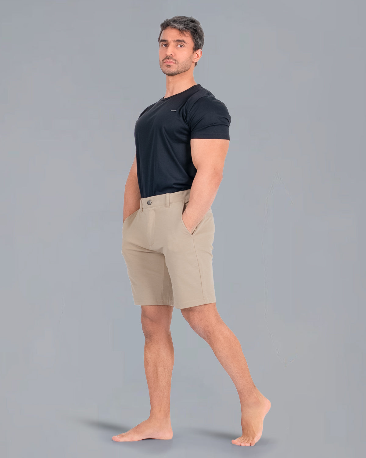 Tri-Lux Zipper Shorts - Desert Sand - S - TRIMODE