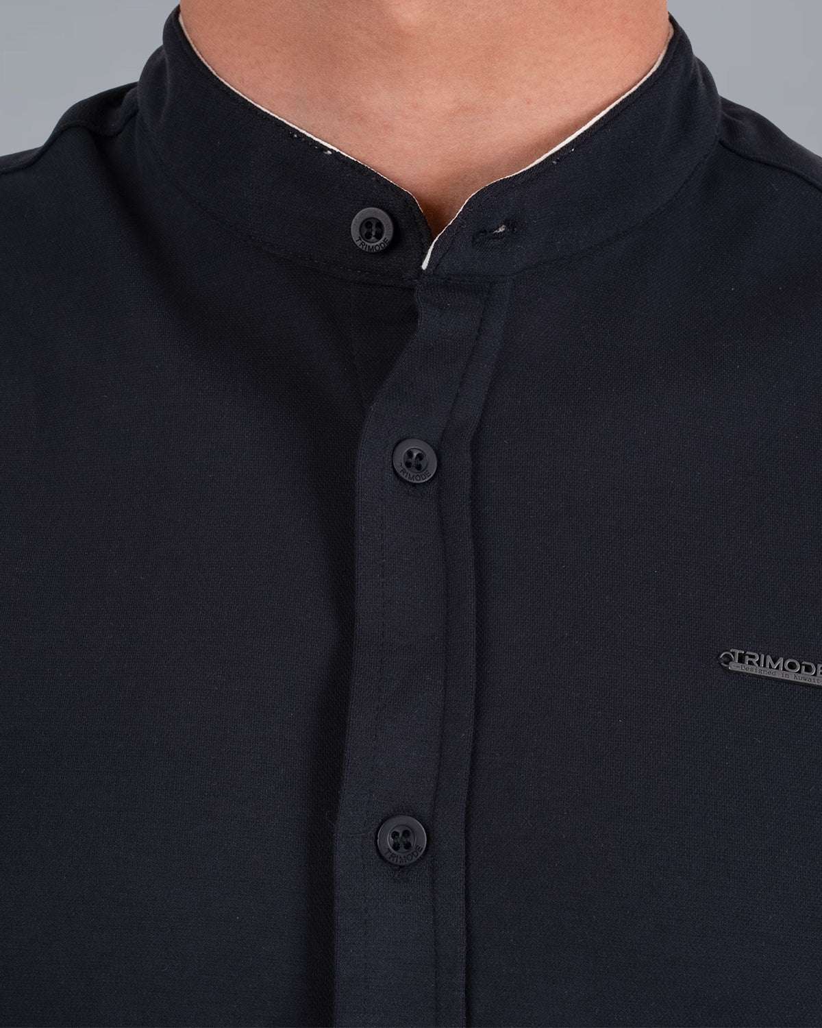 Tri-Frost Button Shirt - Black - S - TRIMODE