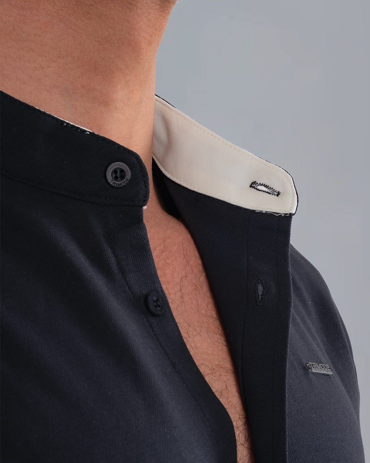 Tri-Frost Button Shirt - Black - S - TRIMODE