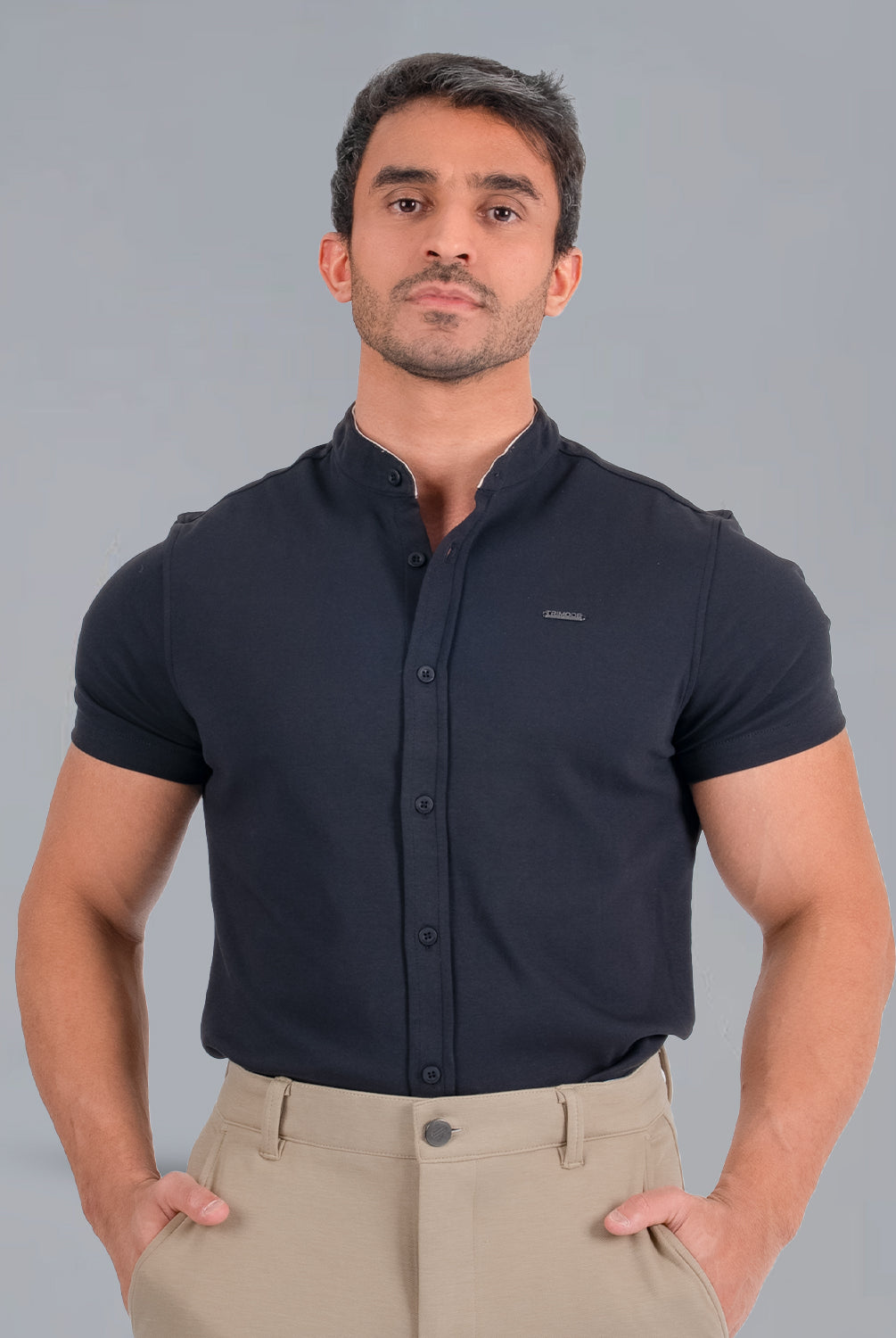 Tri-Frost Button Shirt - Black - S - TRIMODE