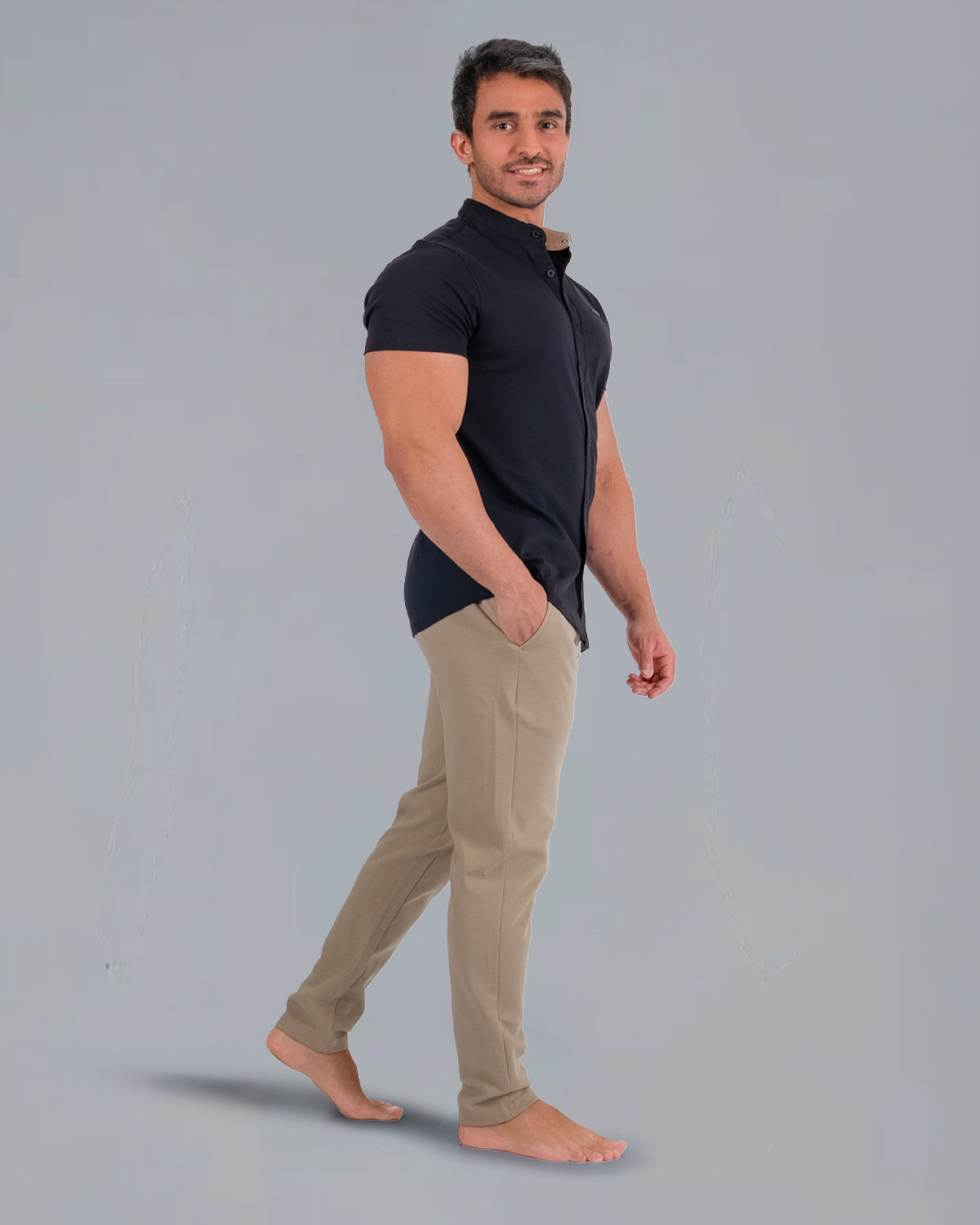 Tri-Frost Button Shirt - Black - S - TRIMODE