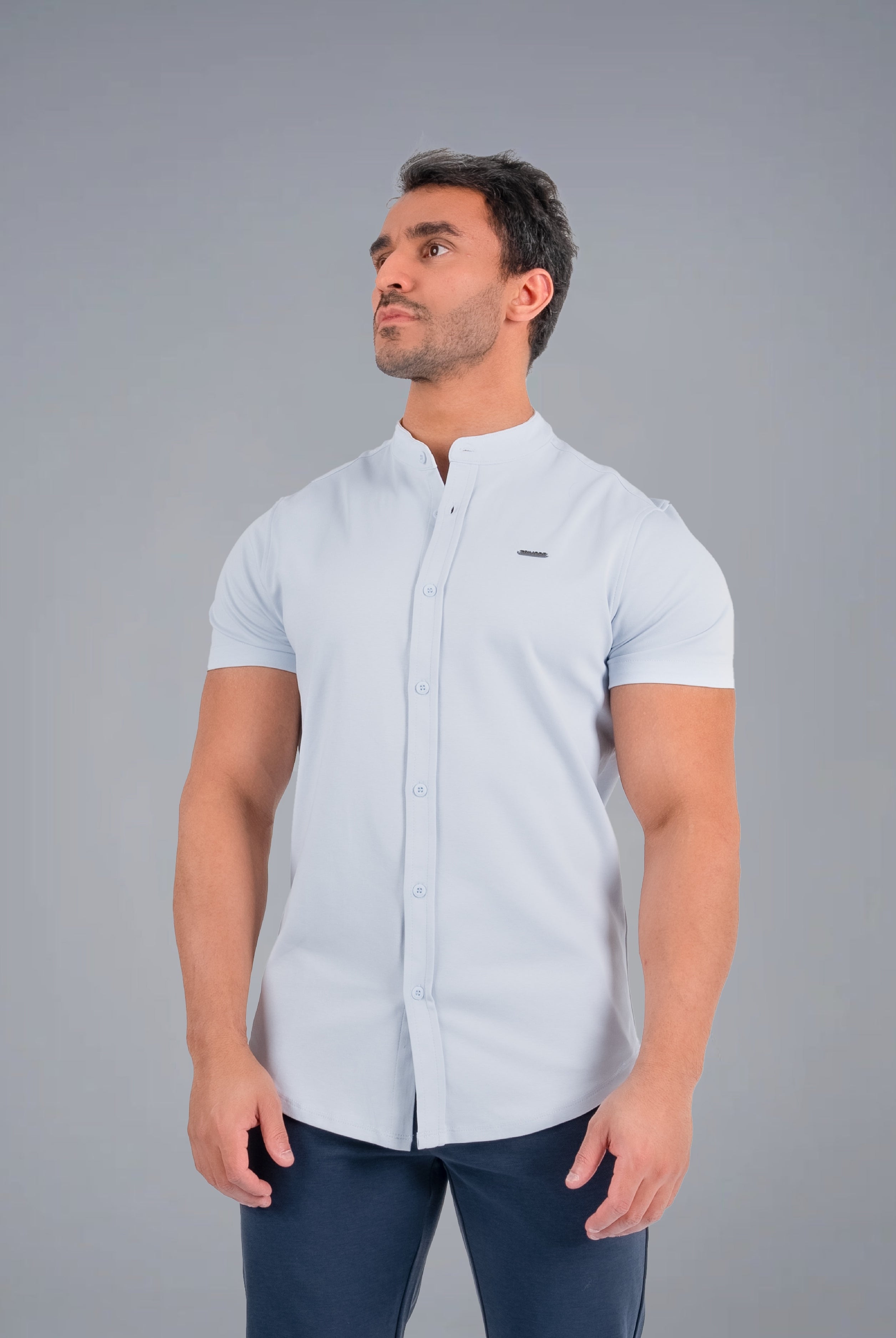 Tri-Frost Button Shirt - Light Blue - S - TRIMODE