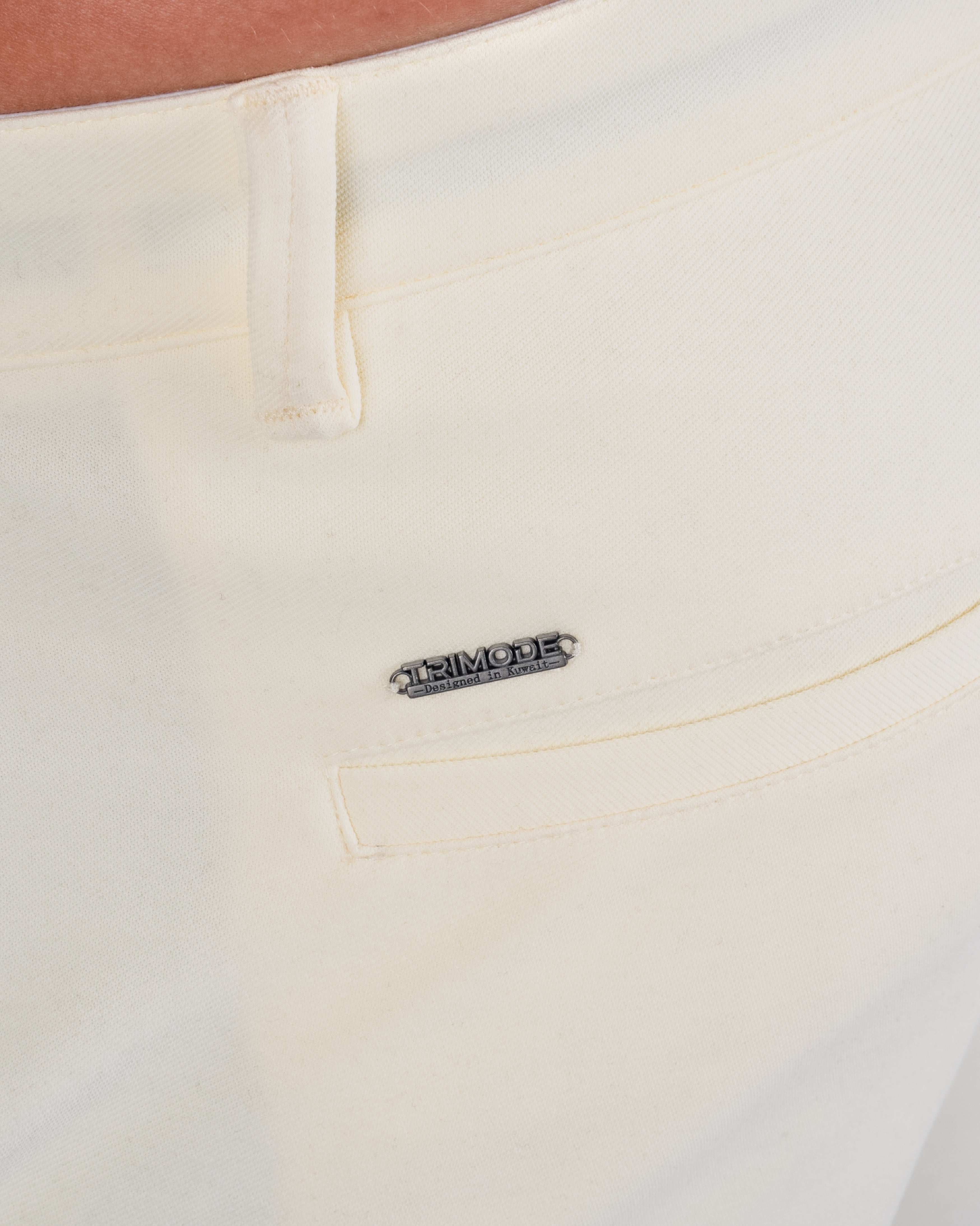 Tri-Lux Zipper Shorts - Ivory - S - TRIMODE