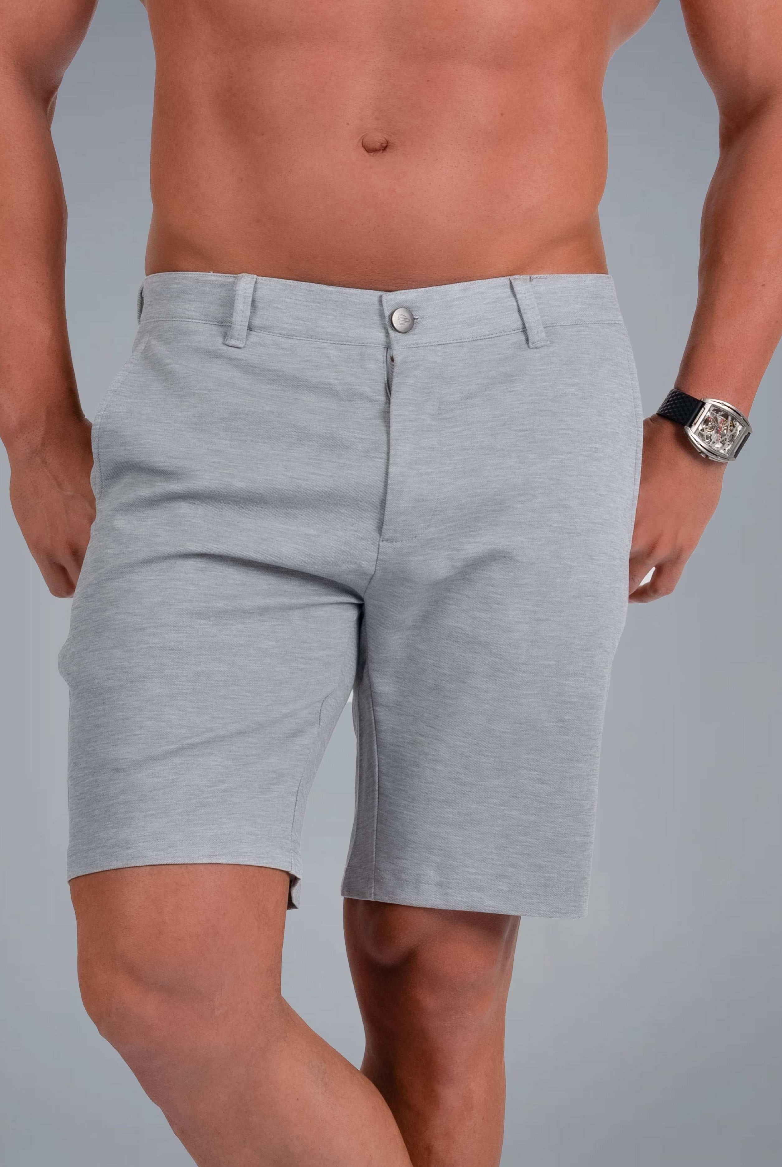 Tri-Lux Zipper Shorts - Feather Grey - S - TRIMODE
