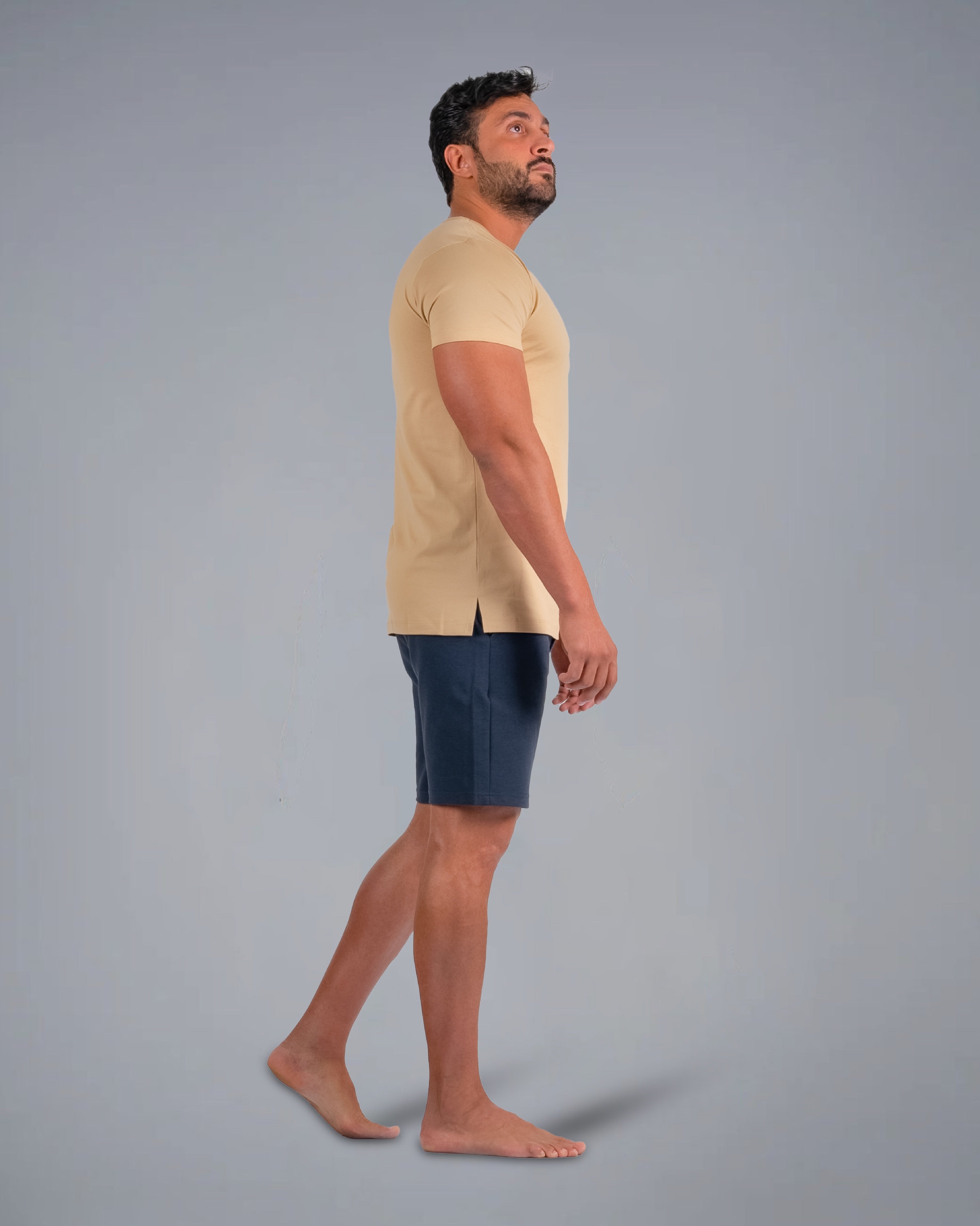 Tri-Lux Zipper Shorts - Charcoal Blue - S - TRIMODE