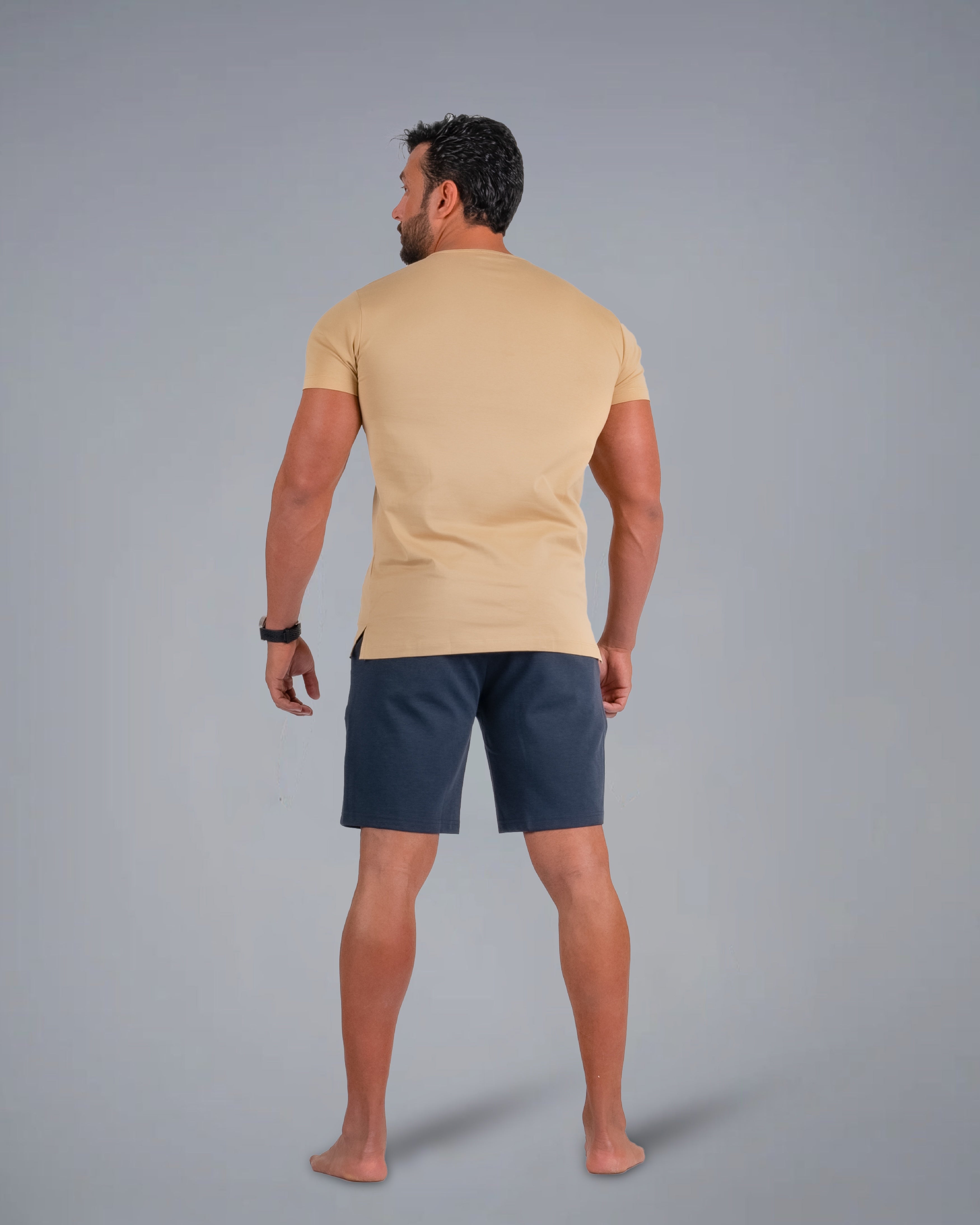 Tri-Lux Zipper Shorts - Charcoal Blue - S - TRIMODE