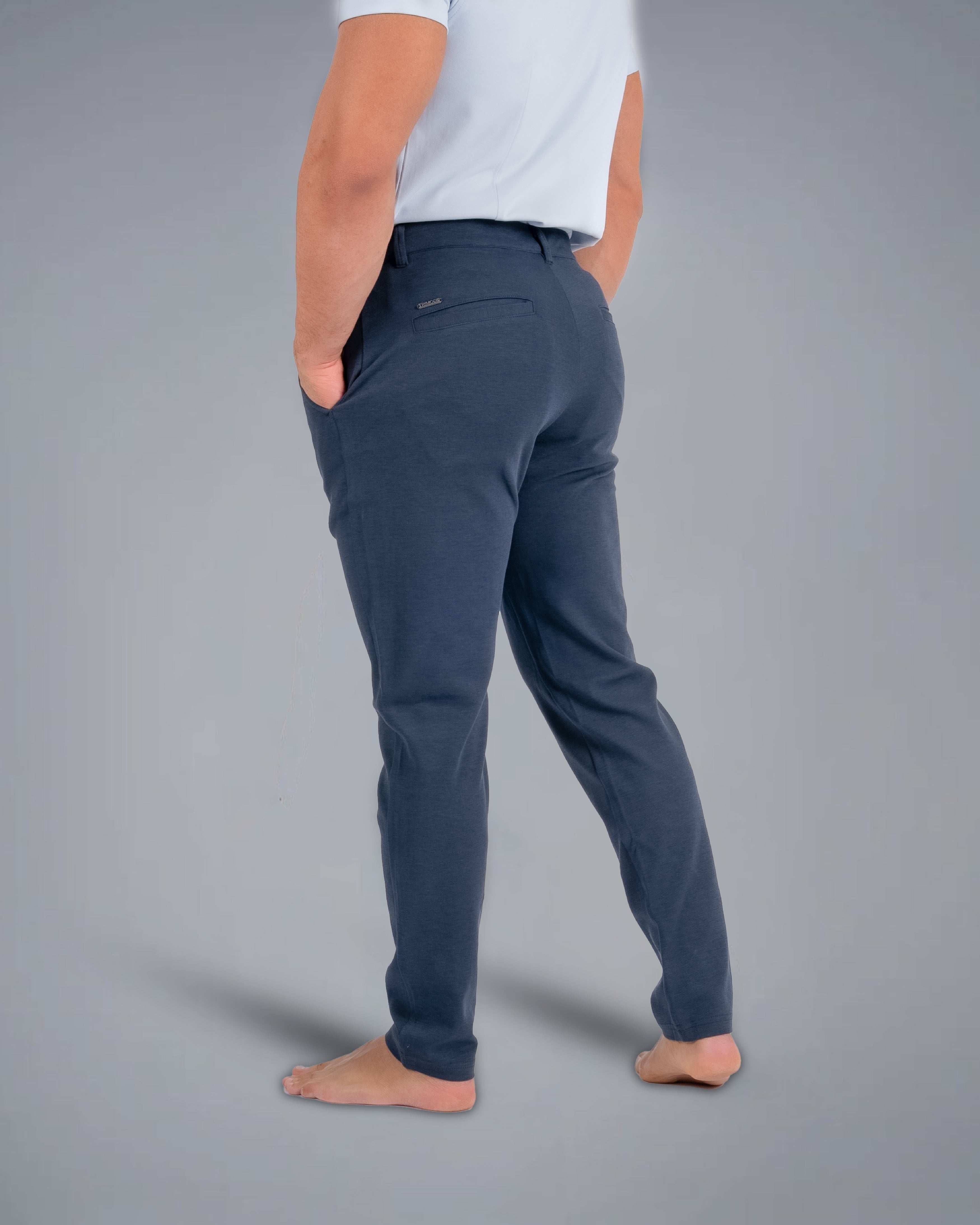 Tri-Lux Zipper Pants - Charcoal Blue - S - TRIMODE