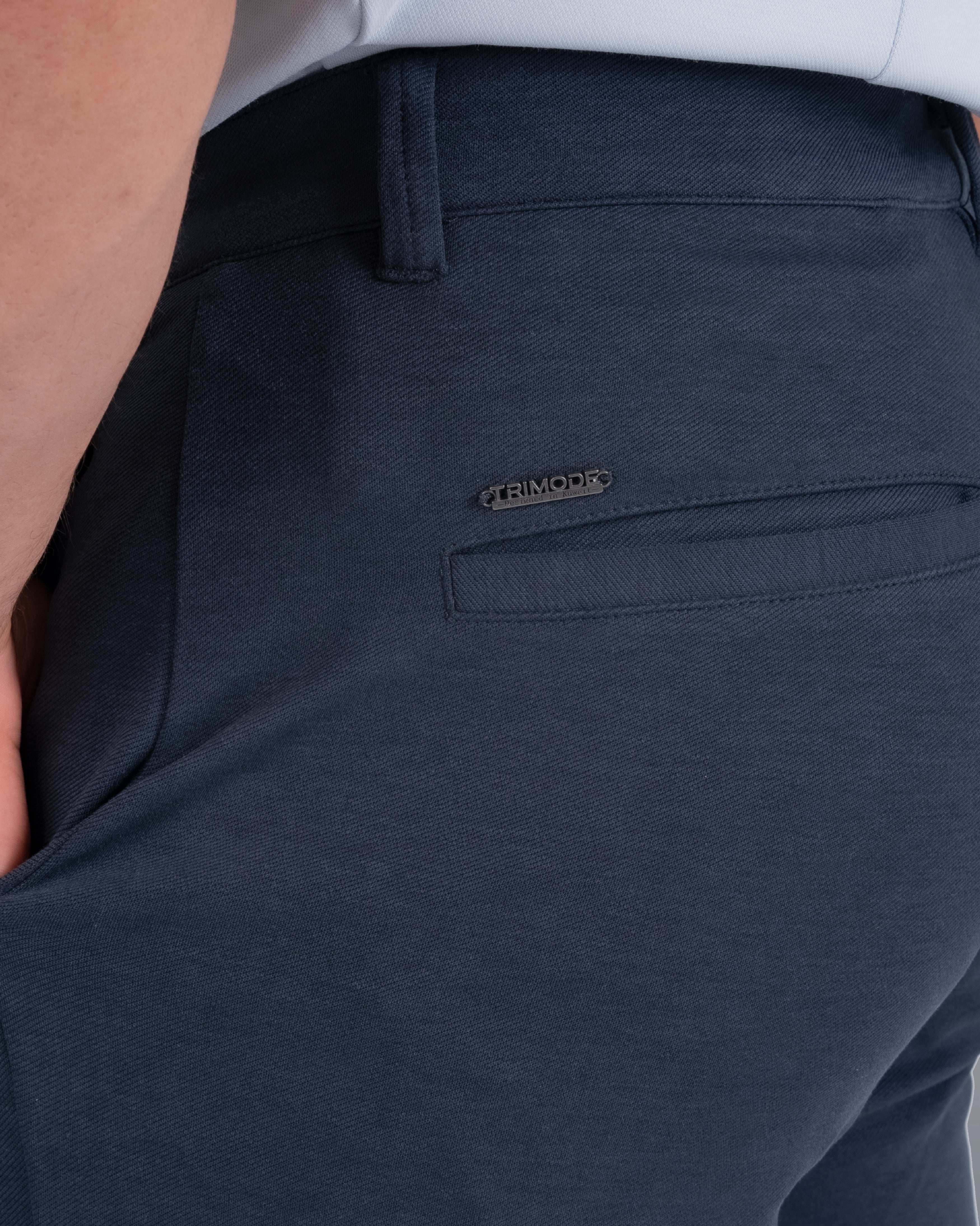 Tri-Lux Zipper Pants - Charcoal Blue - S - TRIMODE