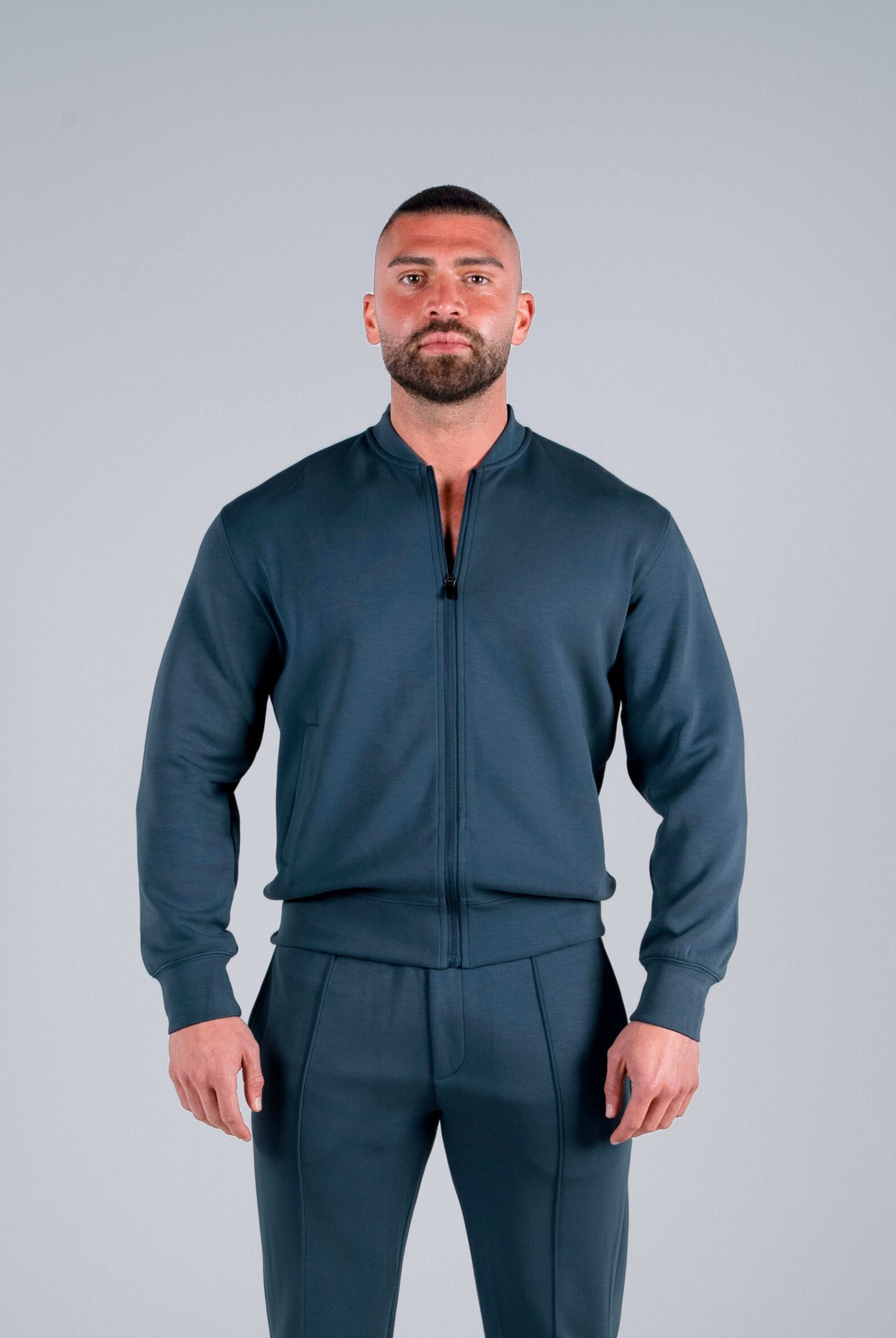 Tri-Motion Bomber Jacket - Peacock Blue - S - TRIMODE