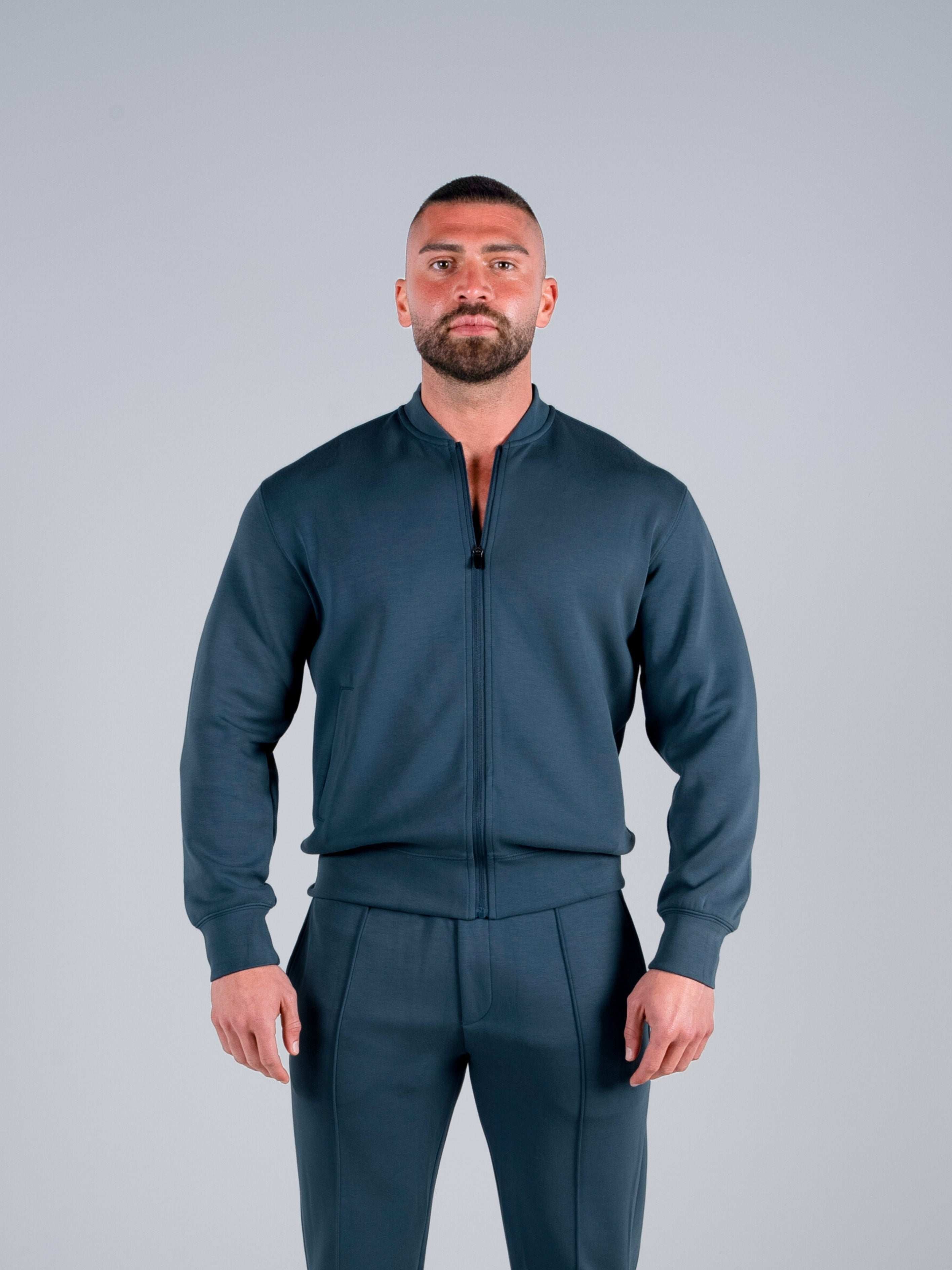 Tri-Motion Bomber Jacket - Peacock Blue - S - TRIMODE