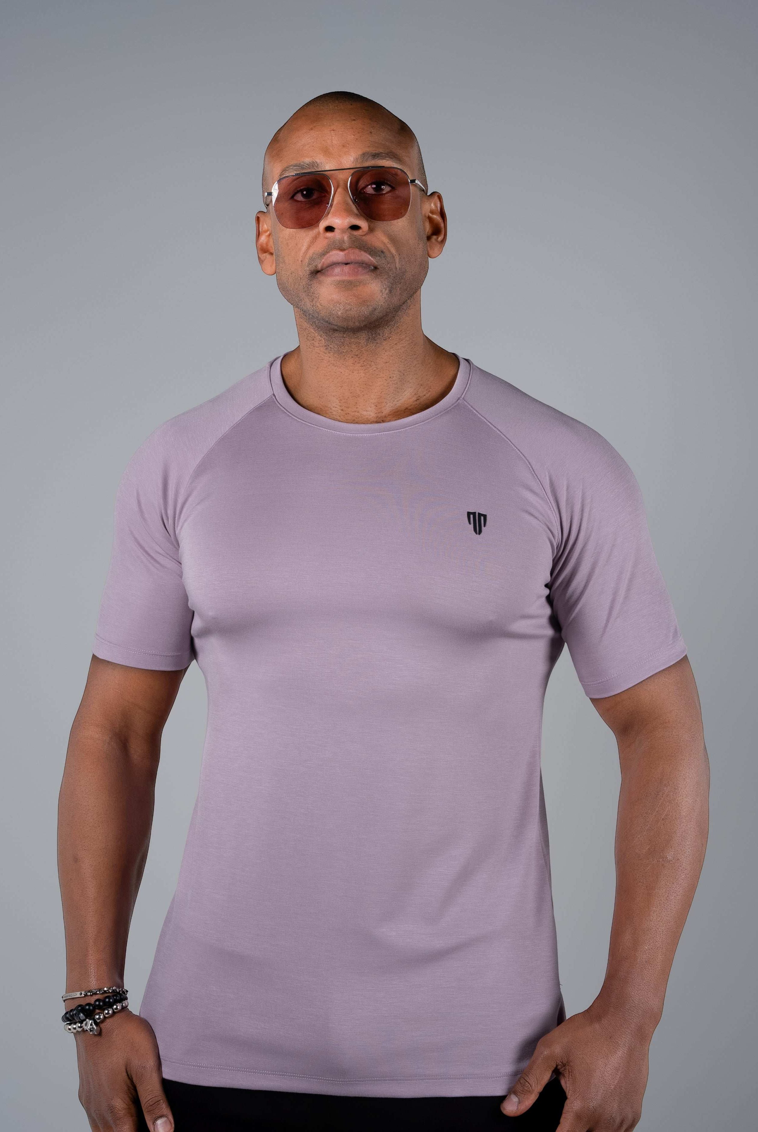 Tri-Motion Curved T-Shirt - Purple Mist - S - TRIMODE