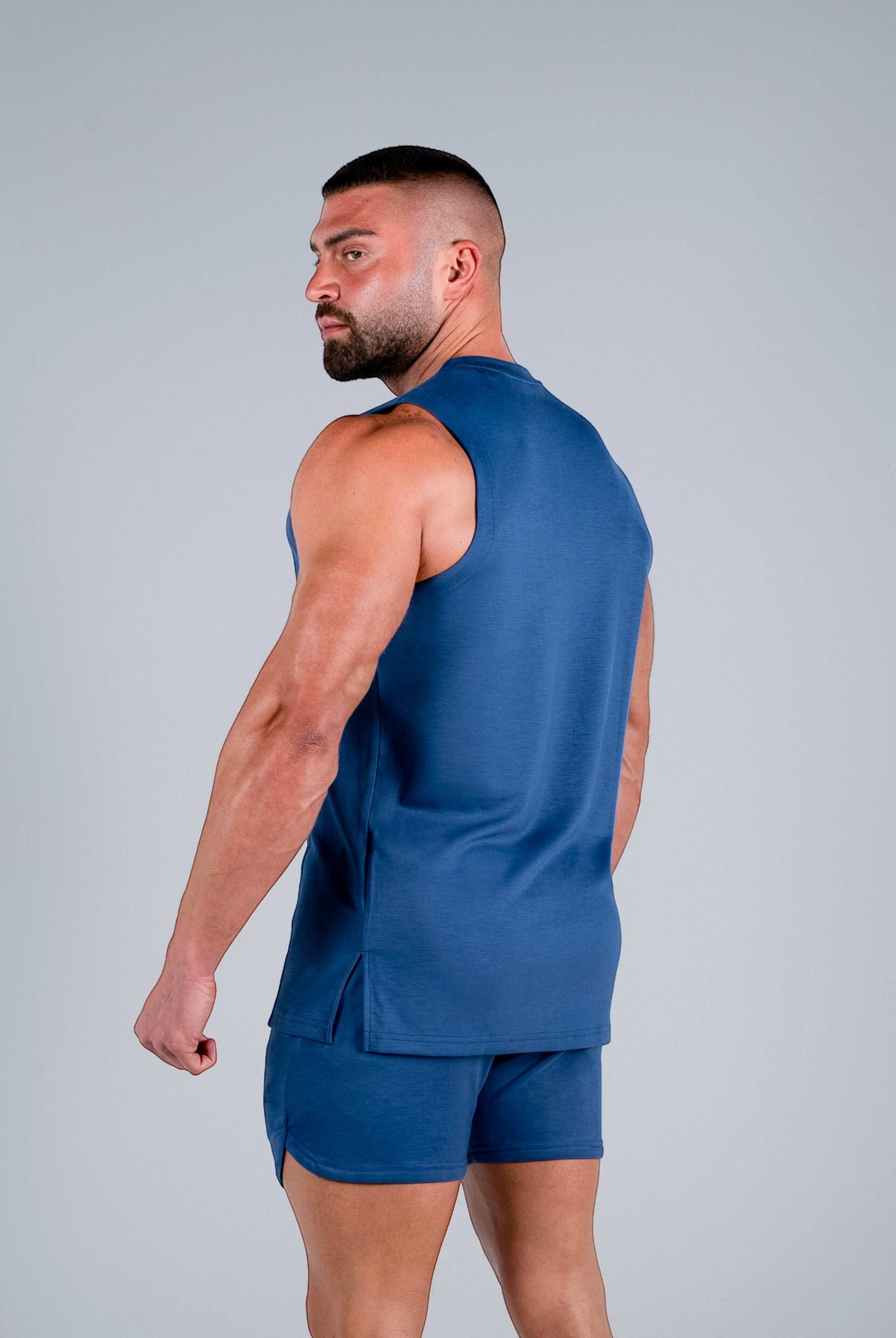 Tri-Motion Tank - Denim Blue - S - TRIMODE