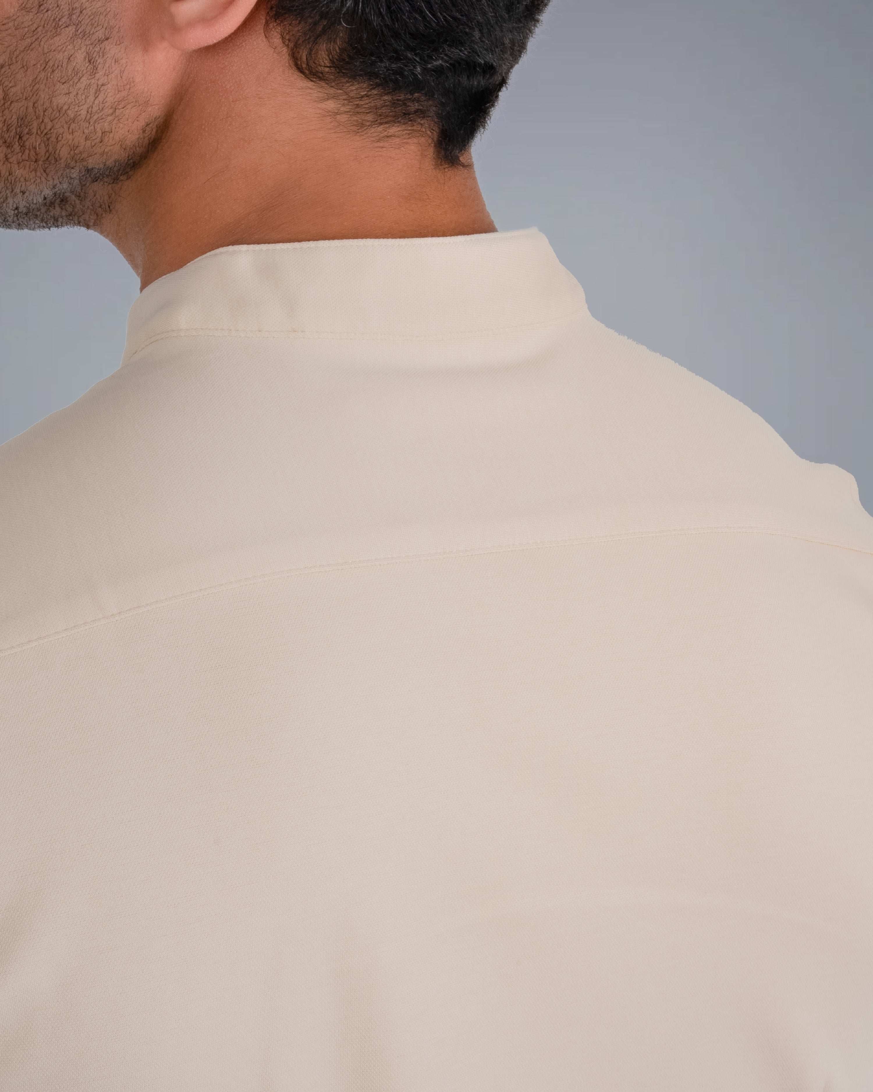 Tri-Frost Button Shirt - Ivory - S - TRIMODE