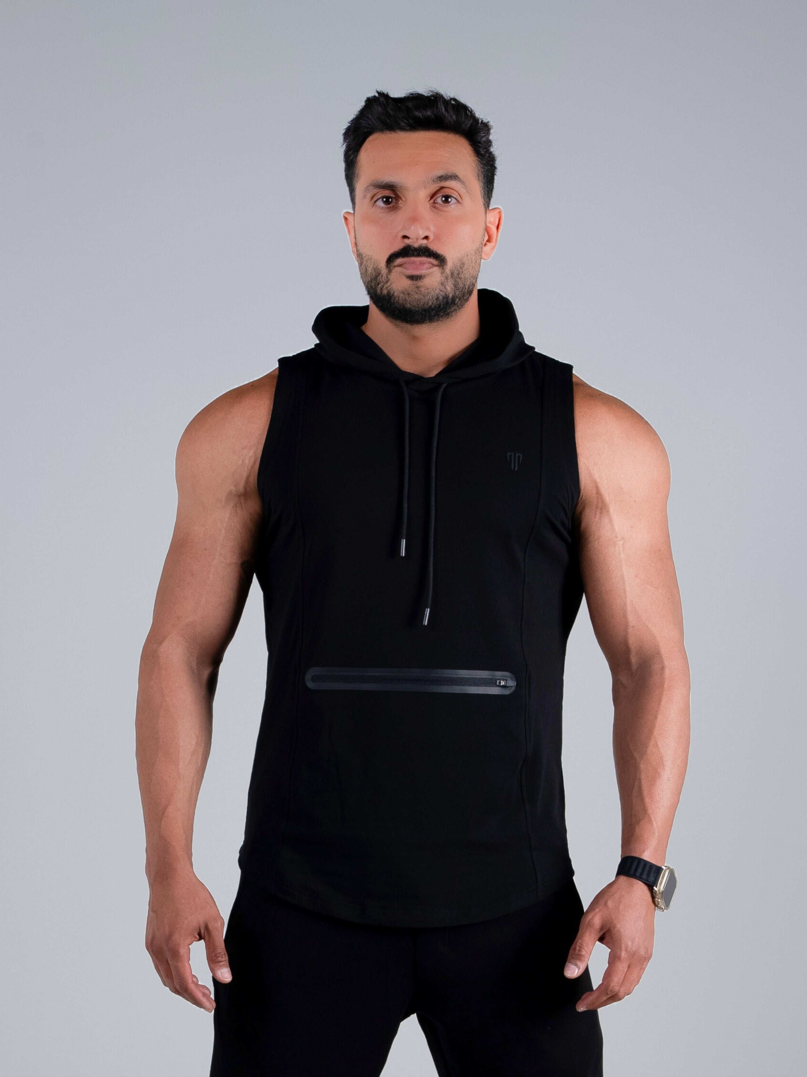 Tri-Flex Hood Tank - Black - S - TRIMODE