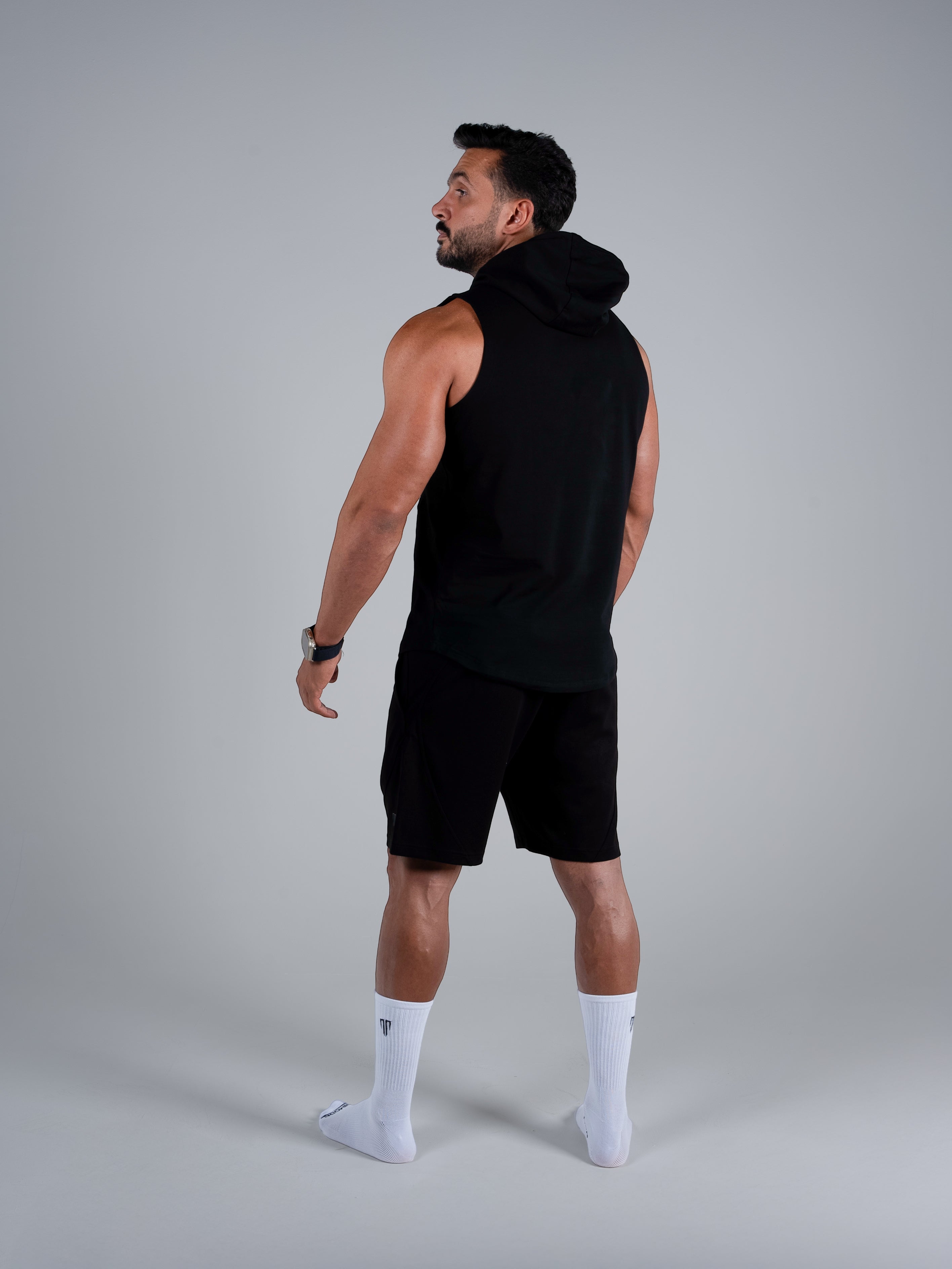 Tri-Flex Hood Tank - Black - TRIMODE