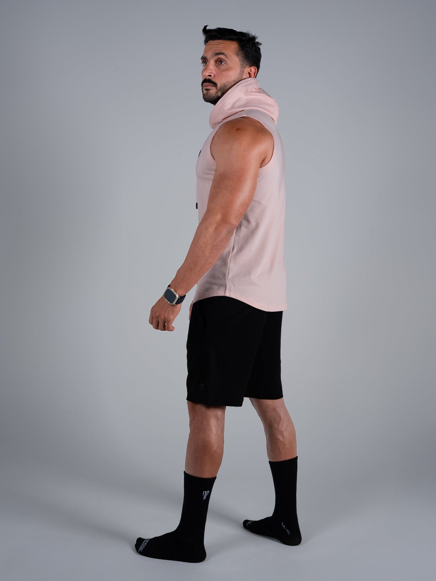 Tri-Flex Hood Tank - Sunset Pink - S - TRIMODE