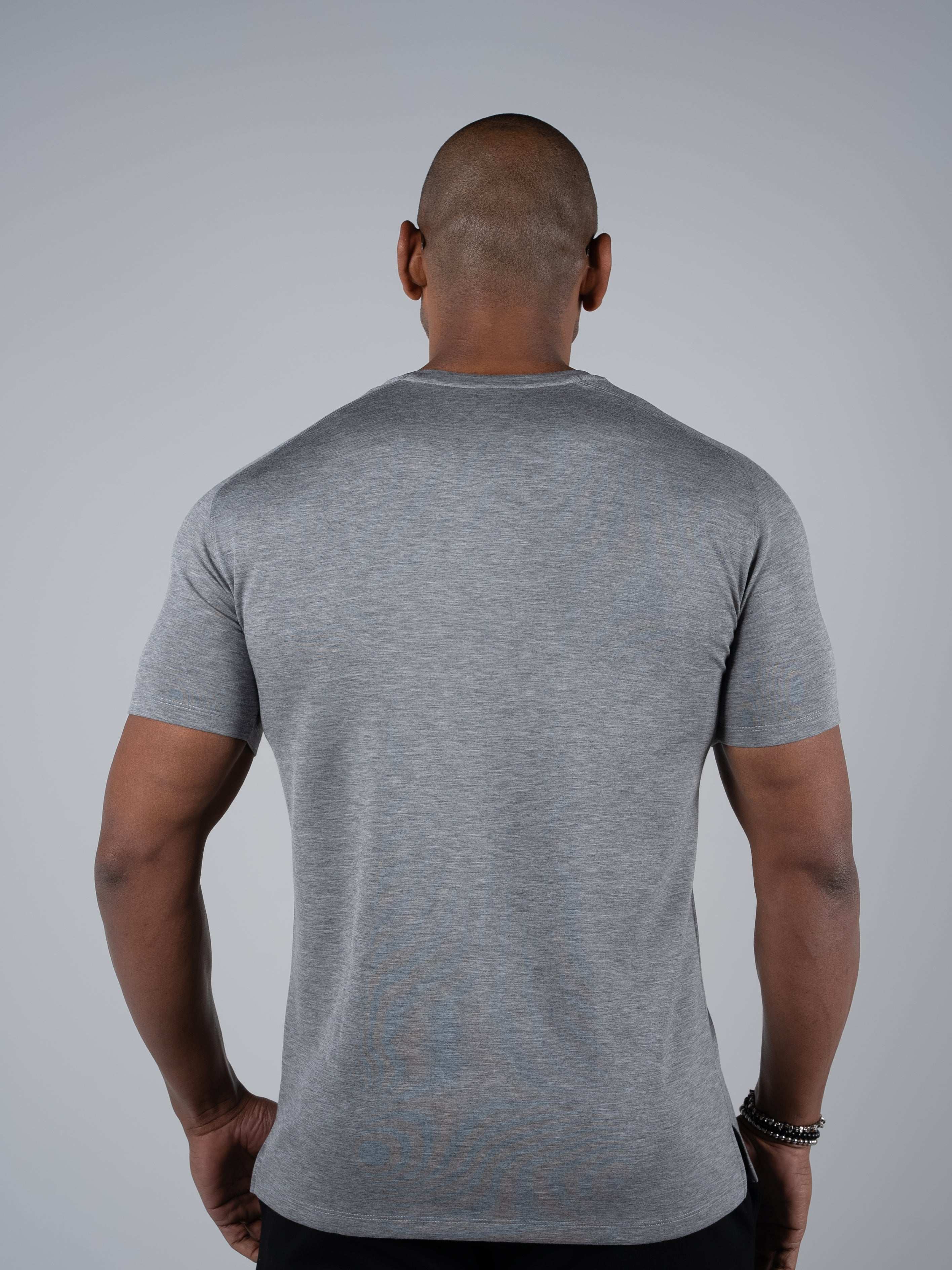 Tri-Motion Split T-Shirt - Heather Grey - S - TRIMODE