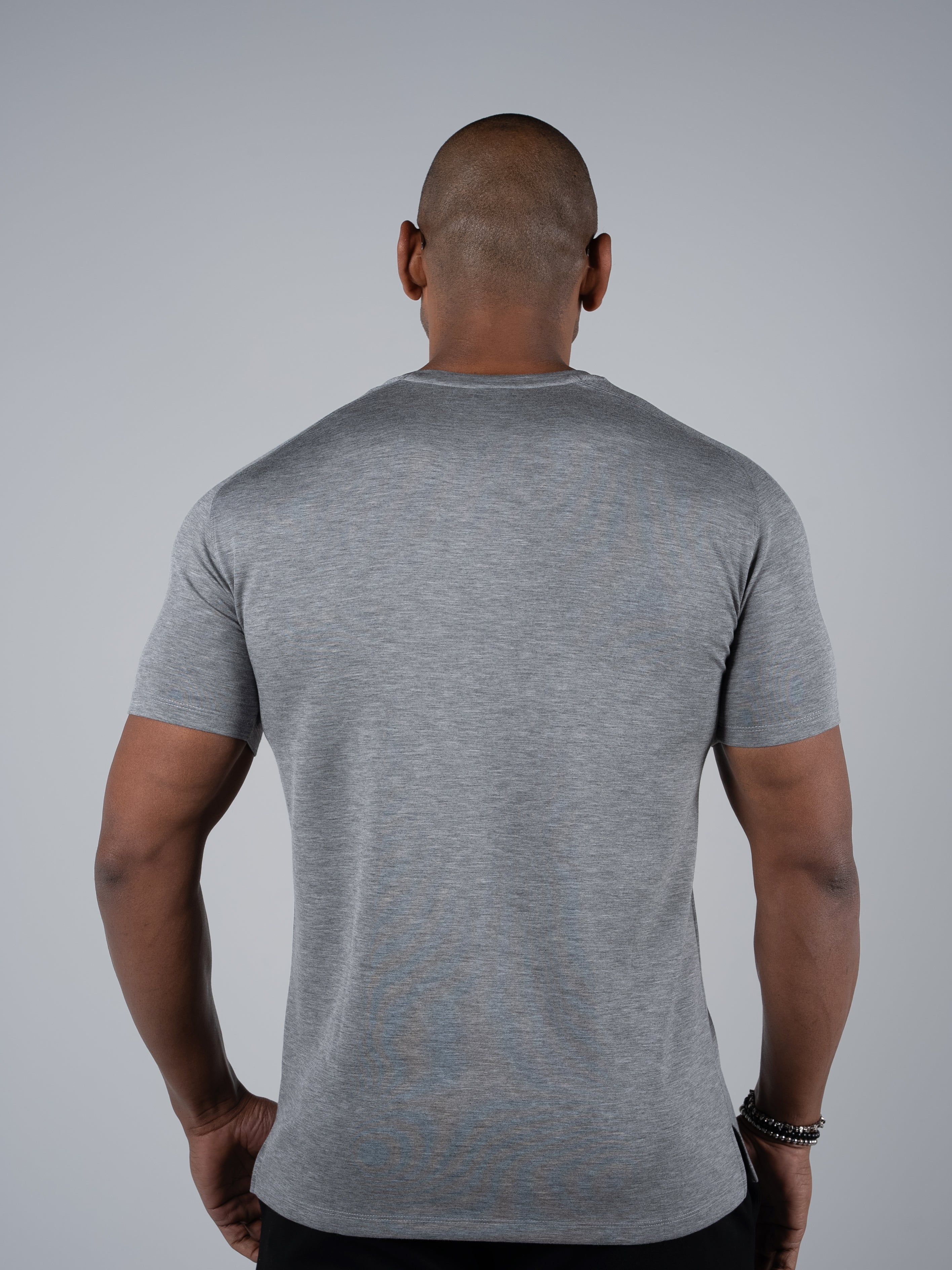 Tri-Motion Split T-Shirt - Heather Grey - TRIMODE