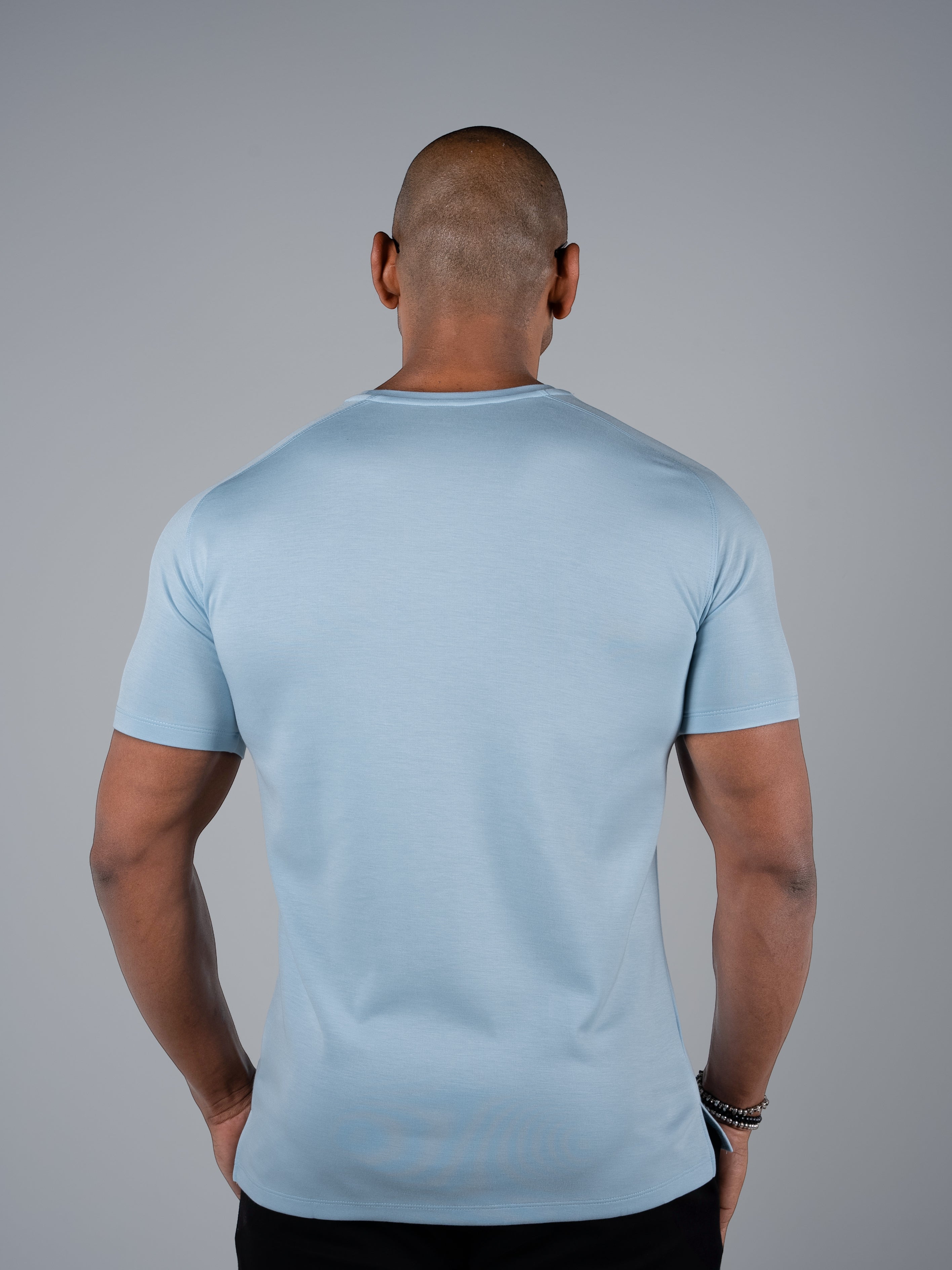 Tri-Motion Split T-Shirt - Sky Blue - TRIMODE