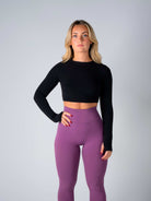 Tri-Active Crop Long Sleeve - Black - XS - TRIMODE