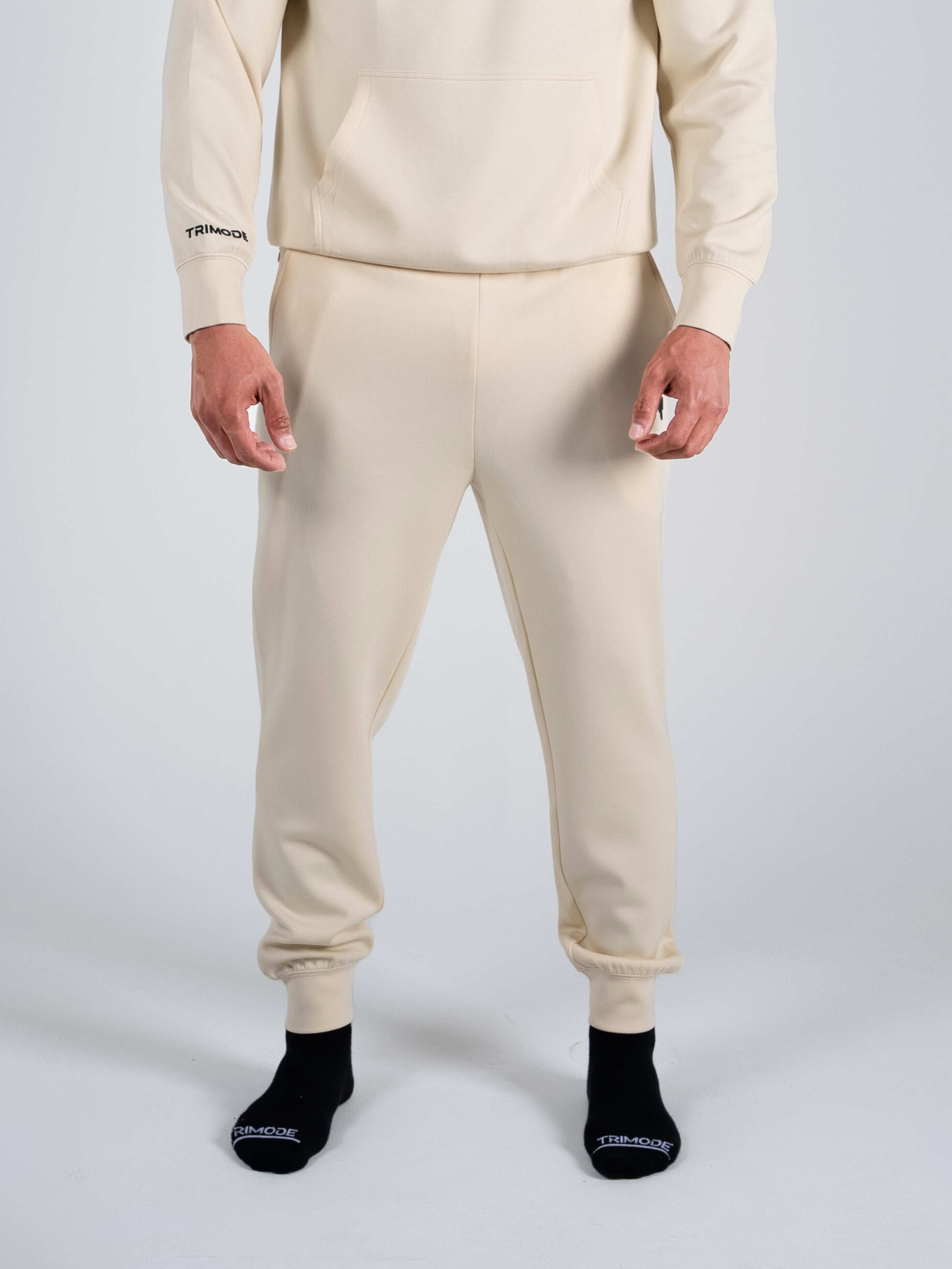Tri-Motion Sweatpant - Cream - S - TRIMODE