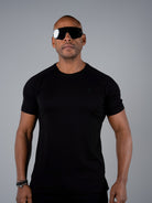 Tri-Motion Split T-Shirt - Black - TRIMODE