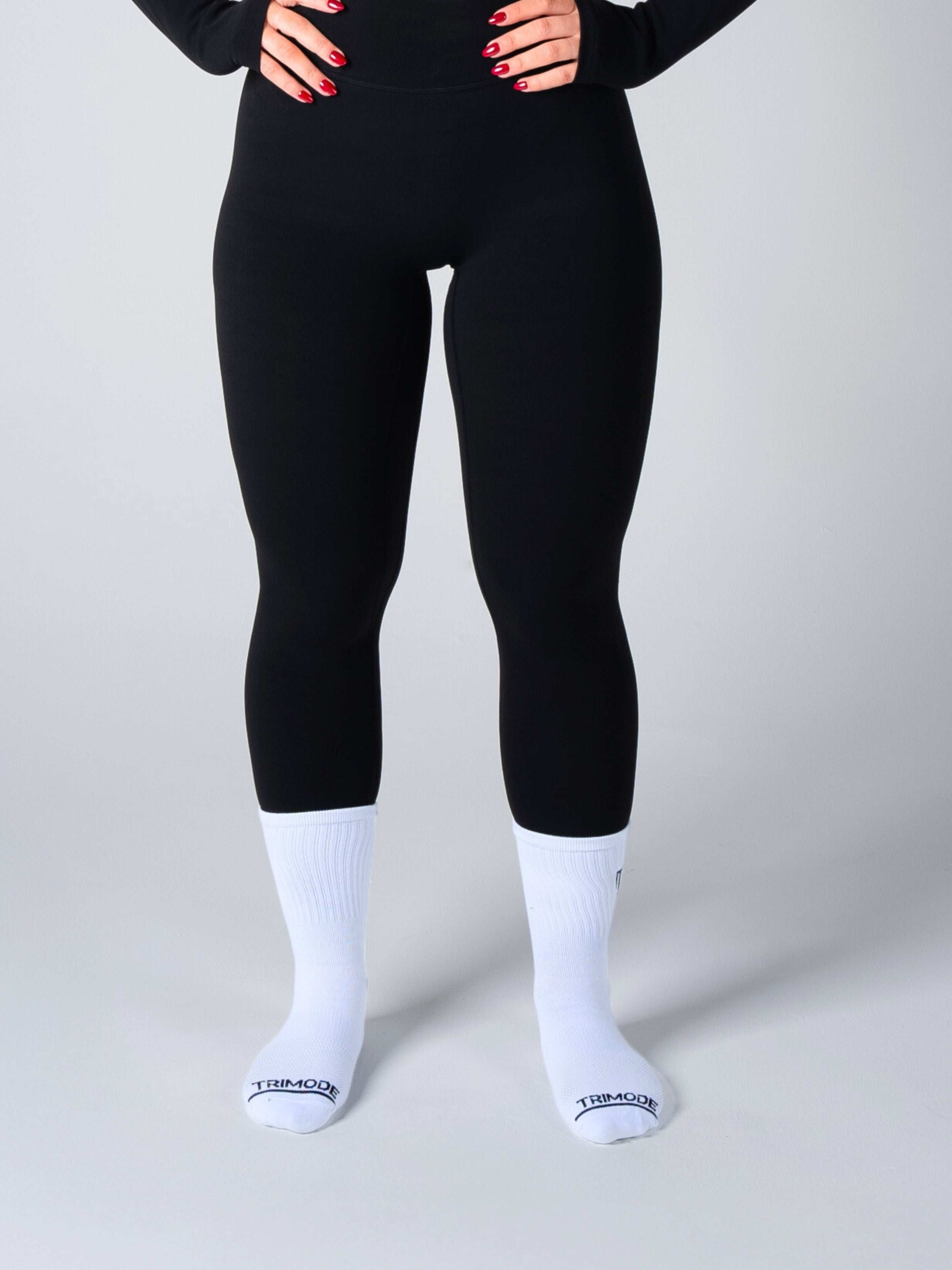 Tri-Core Crew Socks - White - S - TRIMODE