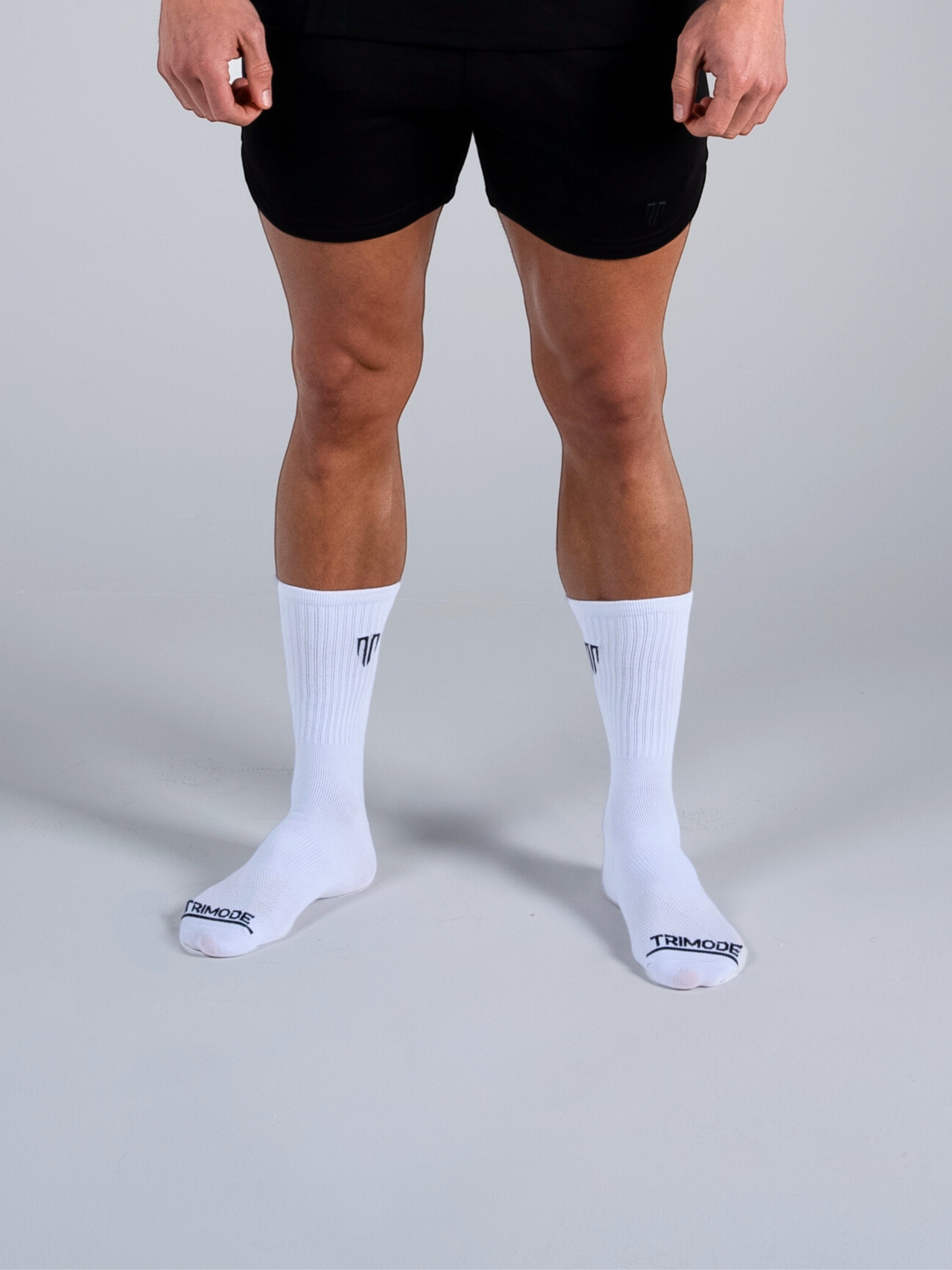 Tri-Core Crew Socks - White - TRIMODE