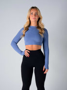 Tri-Active Crop Long Sleeve - Bluebell - XS - TRIMODE
