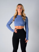 Tri-Active Crop Long Sleeve - Bluebell - TRIMODE