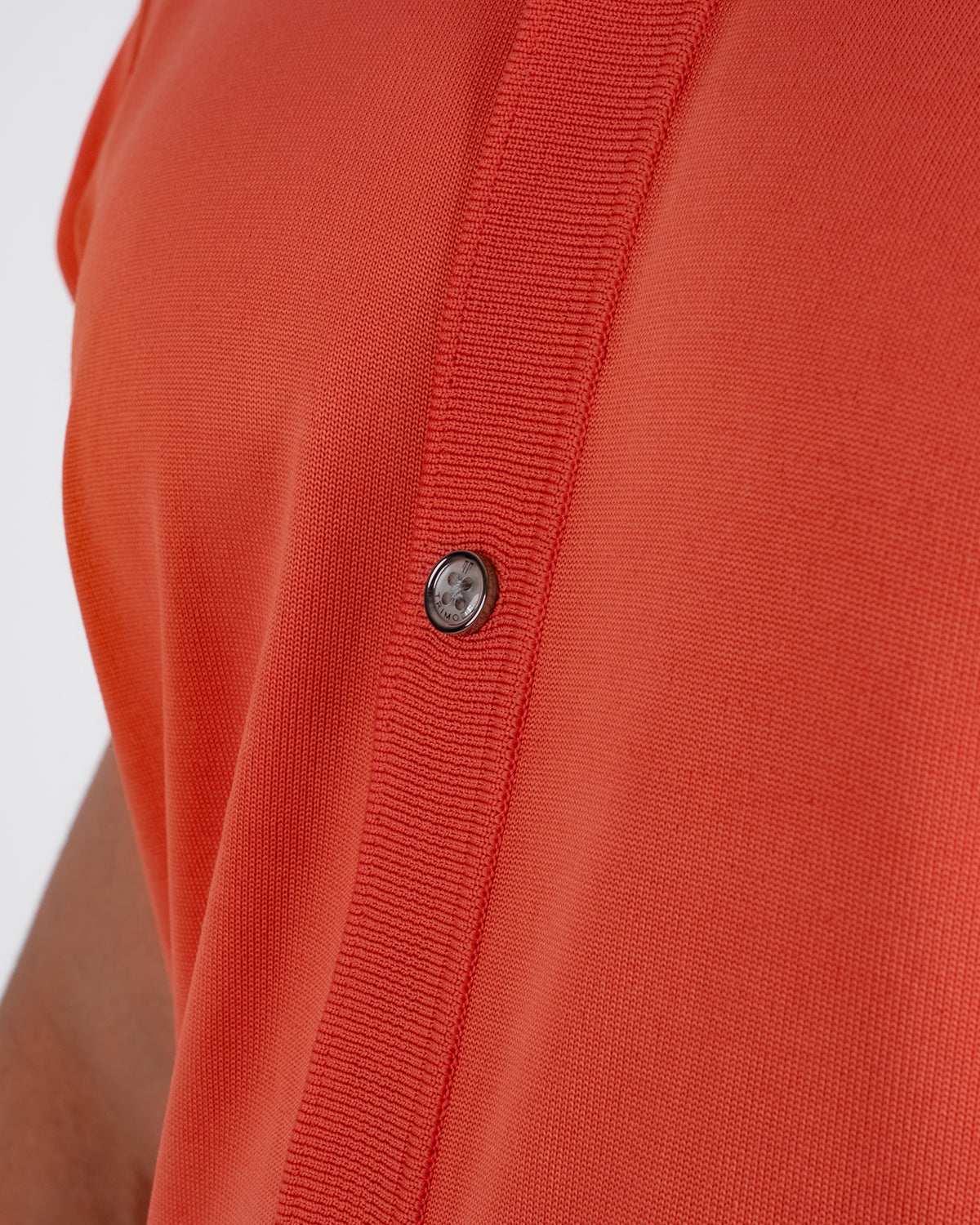 Tri-Knit Button Polo - Fire Orange - S - TRIMODE