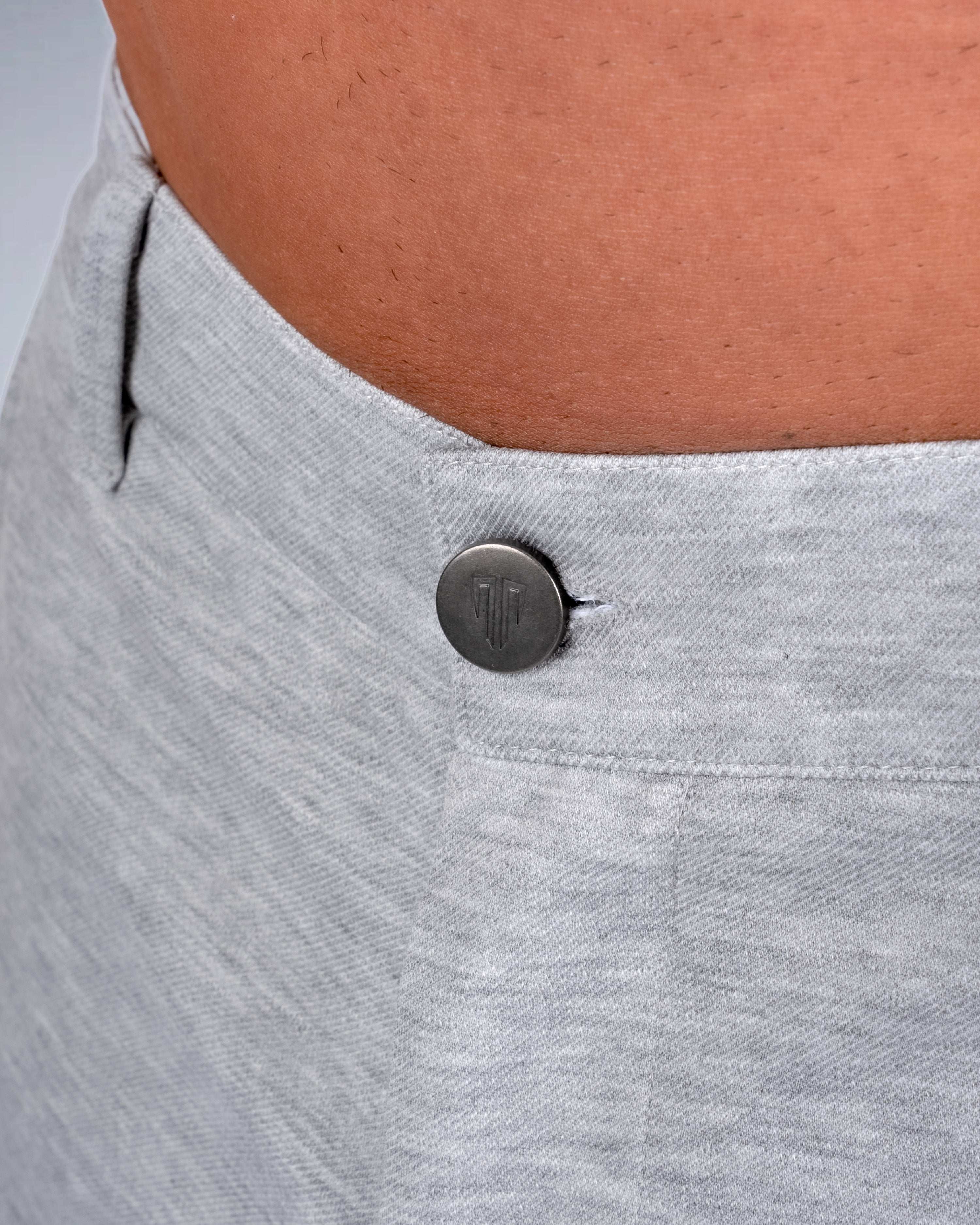 Tri-Lux Zipper Shorts - Feather Grey - S - TRIMODE